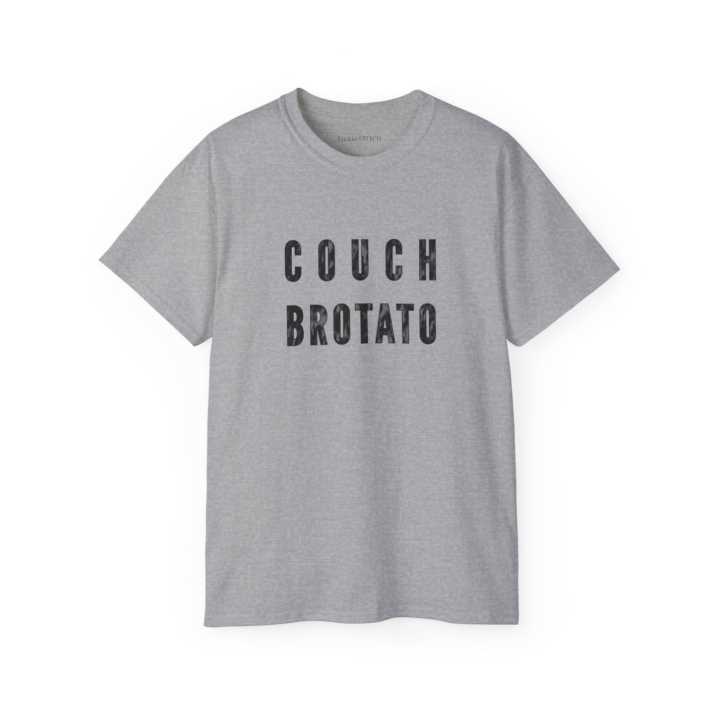 Couch Brotato Graphic Tee: Funny Lazy Lifestyle & Bro Humor Top