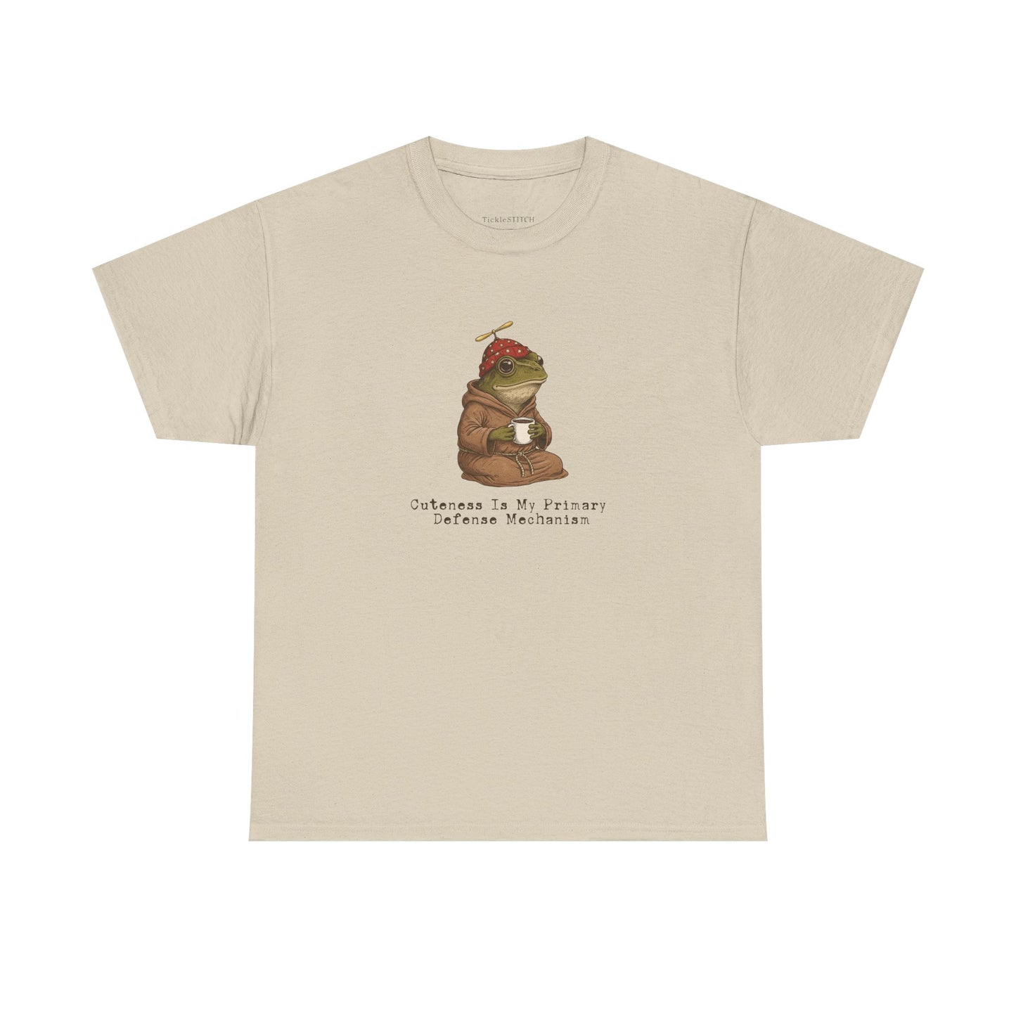 Weaponized Cuteness Frog Tee: Sarcastic Defense Mechanism Humor