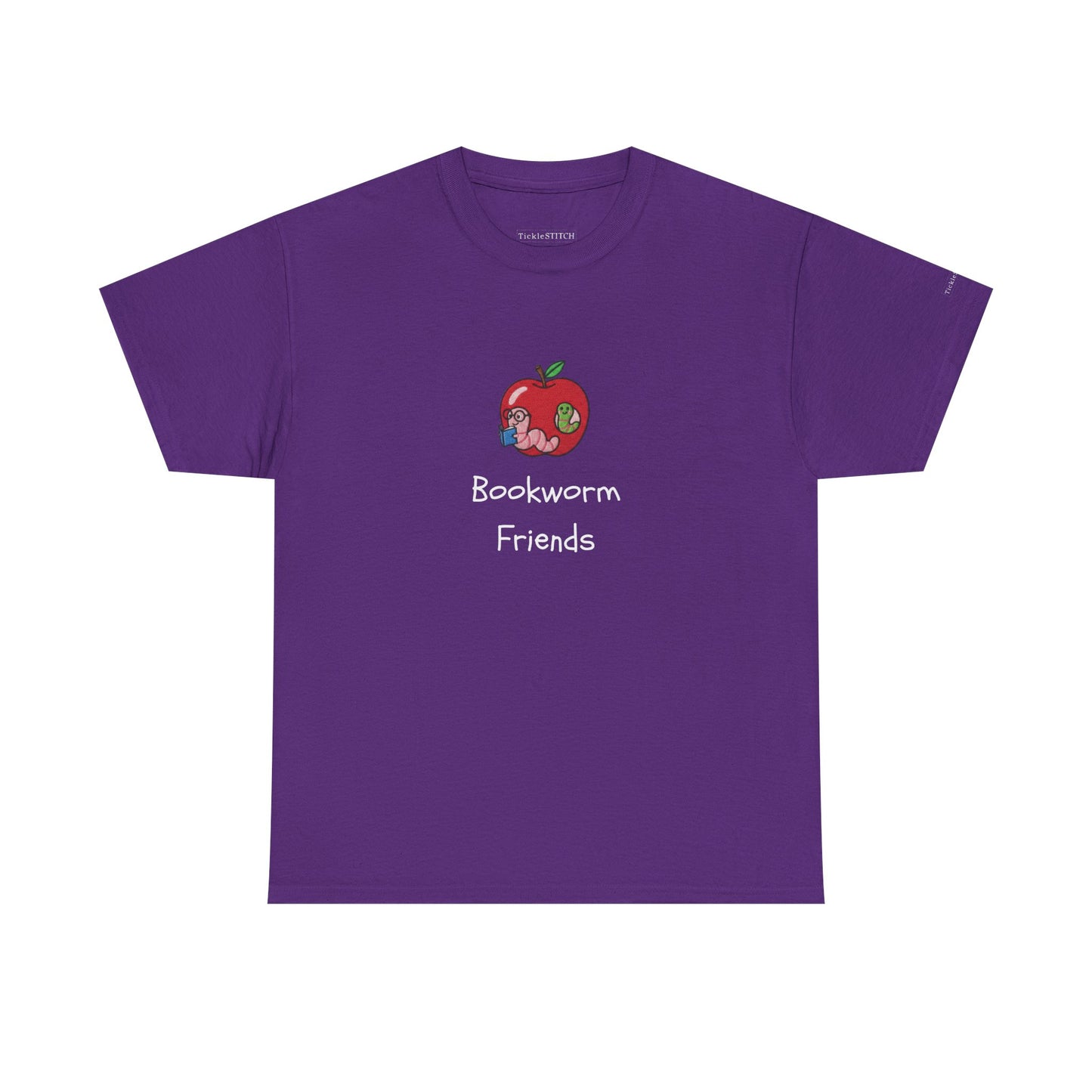 Bookworm Friends Duo Reading Buddy Crew – Avid Reader Literature Tee