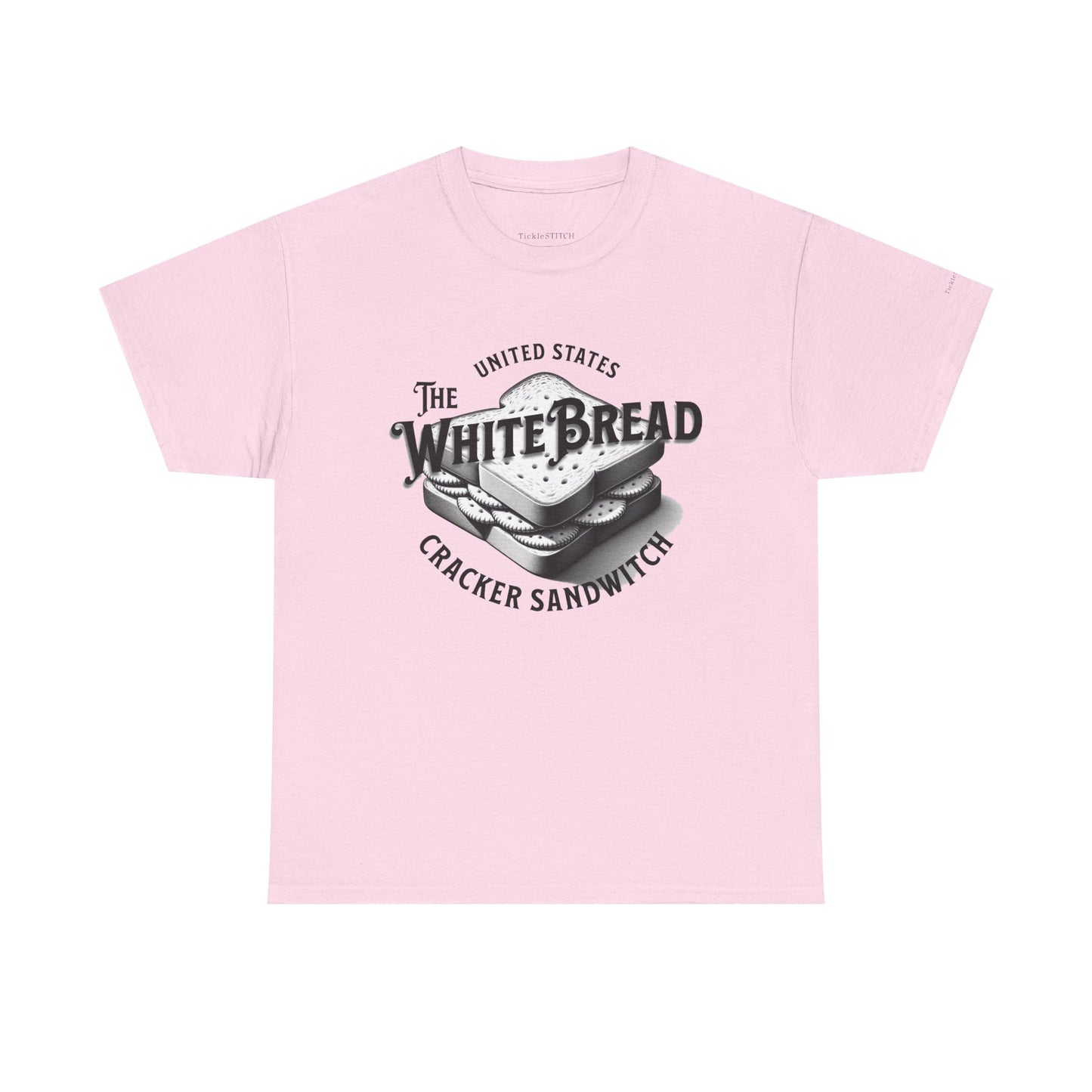 White Bread Cracker Sandwich T-Shirt - Self-Aware Racial Humor Tee