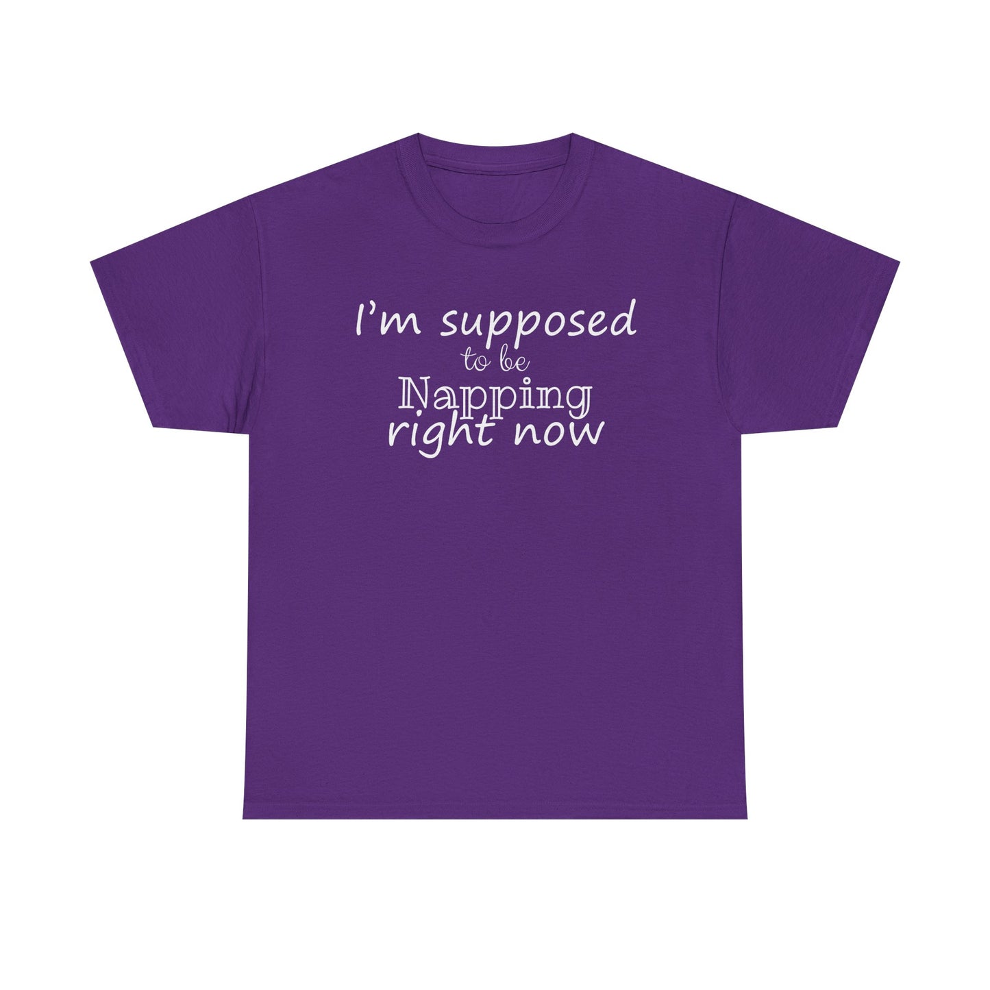I'm Supposed To Be Napping Right Now Funny Sleep Lover T-Shirt