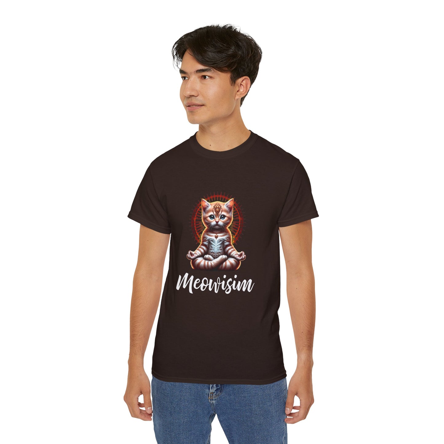 Purr Meowisim Kitty Cat Cotton Unisex Funny T-Shirt