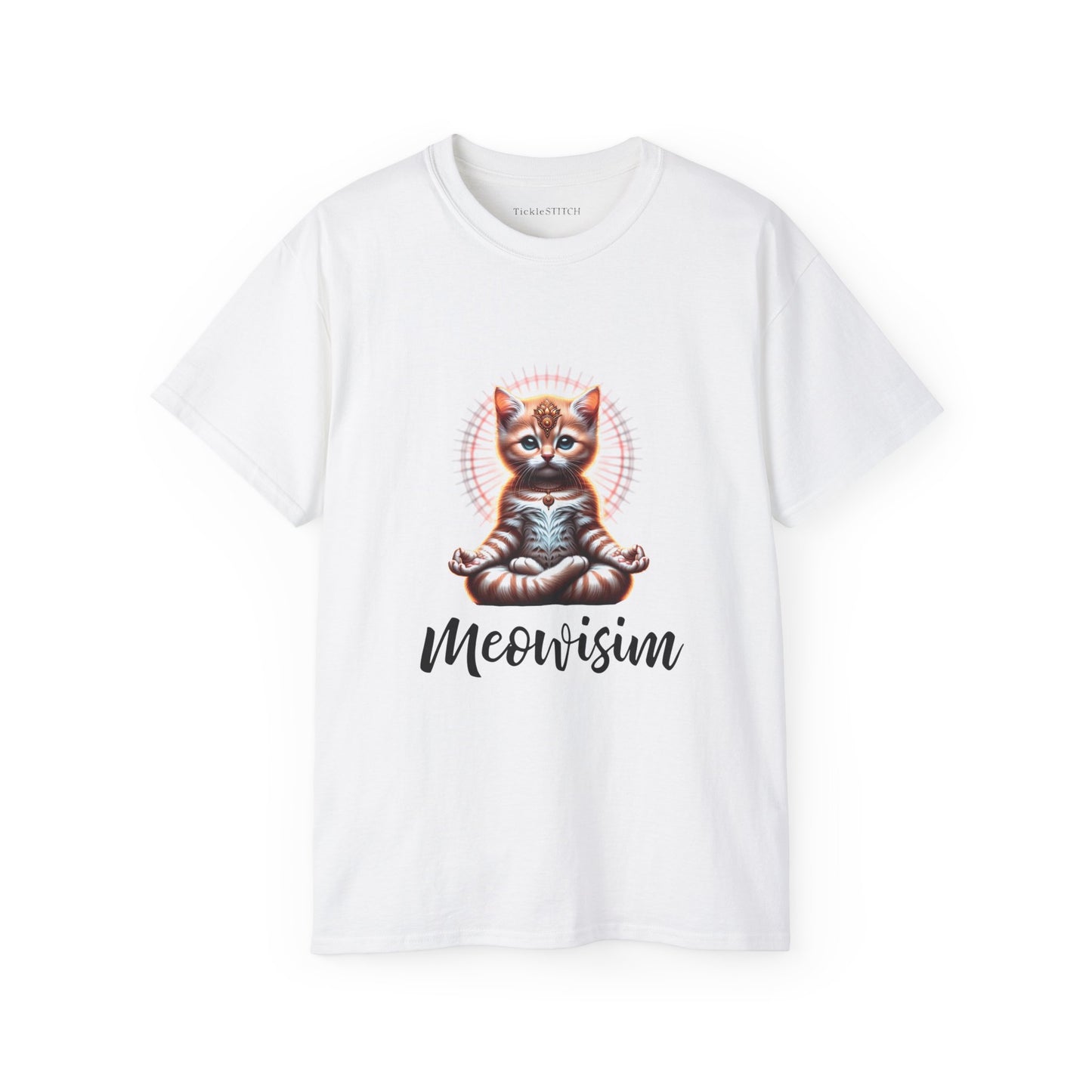 Purr Meowisim Kitty Cat Cotton Unisex Funny T-Shirt