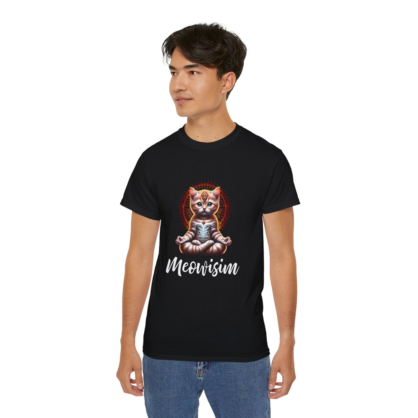 Purr Meowisim Kitty Cat Cotton Unisex Funny T-Shirt