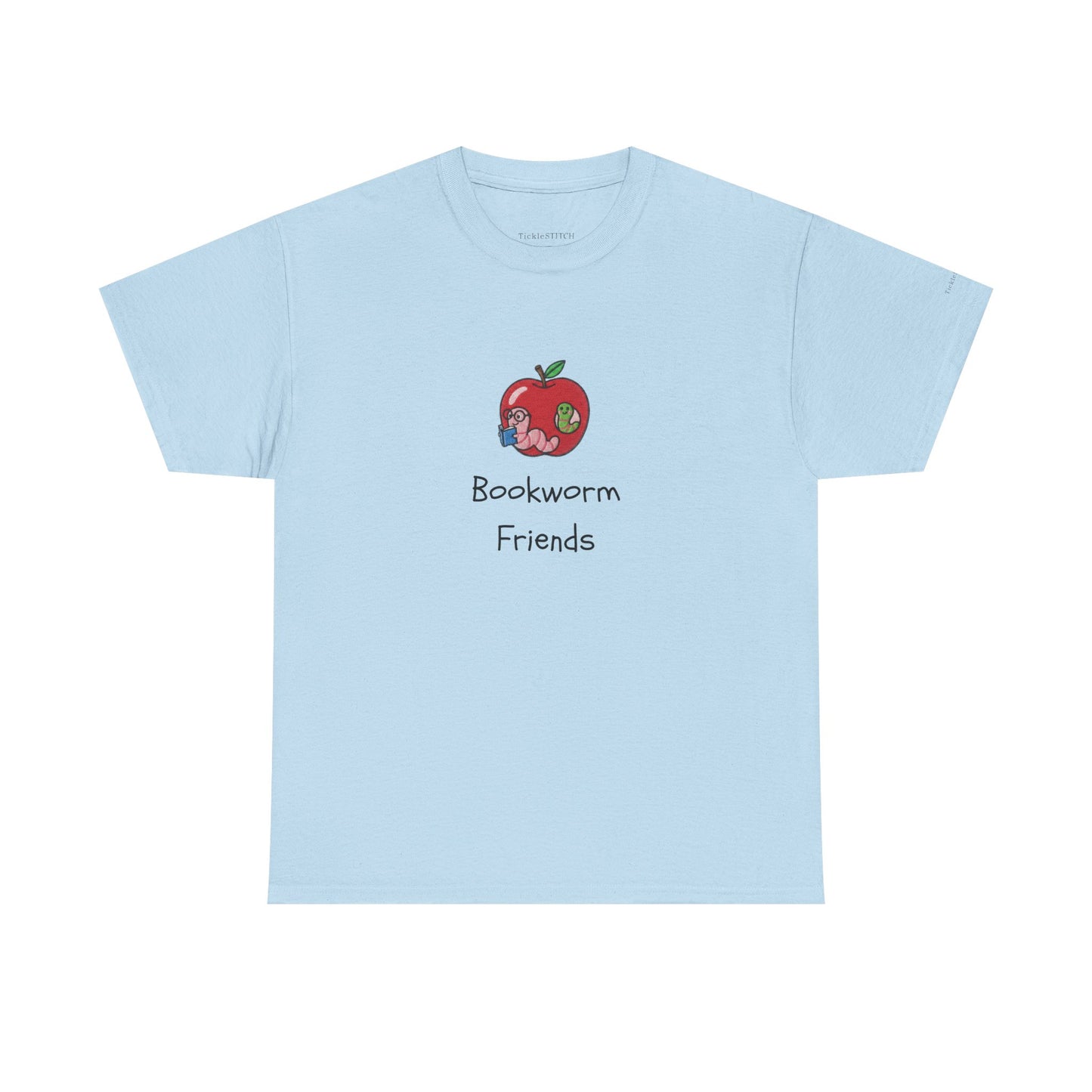 Bookworm Friends Duo Reading Buddy Crew – Avid Reader Literature Tee