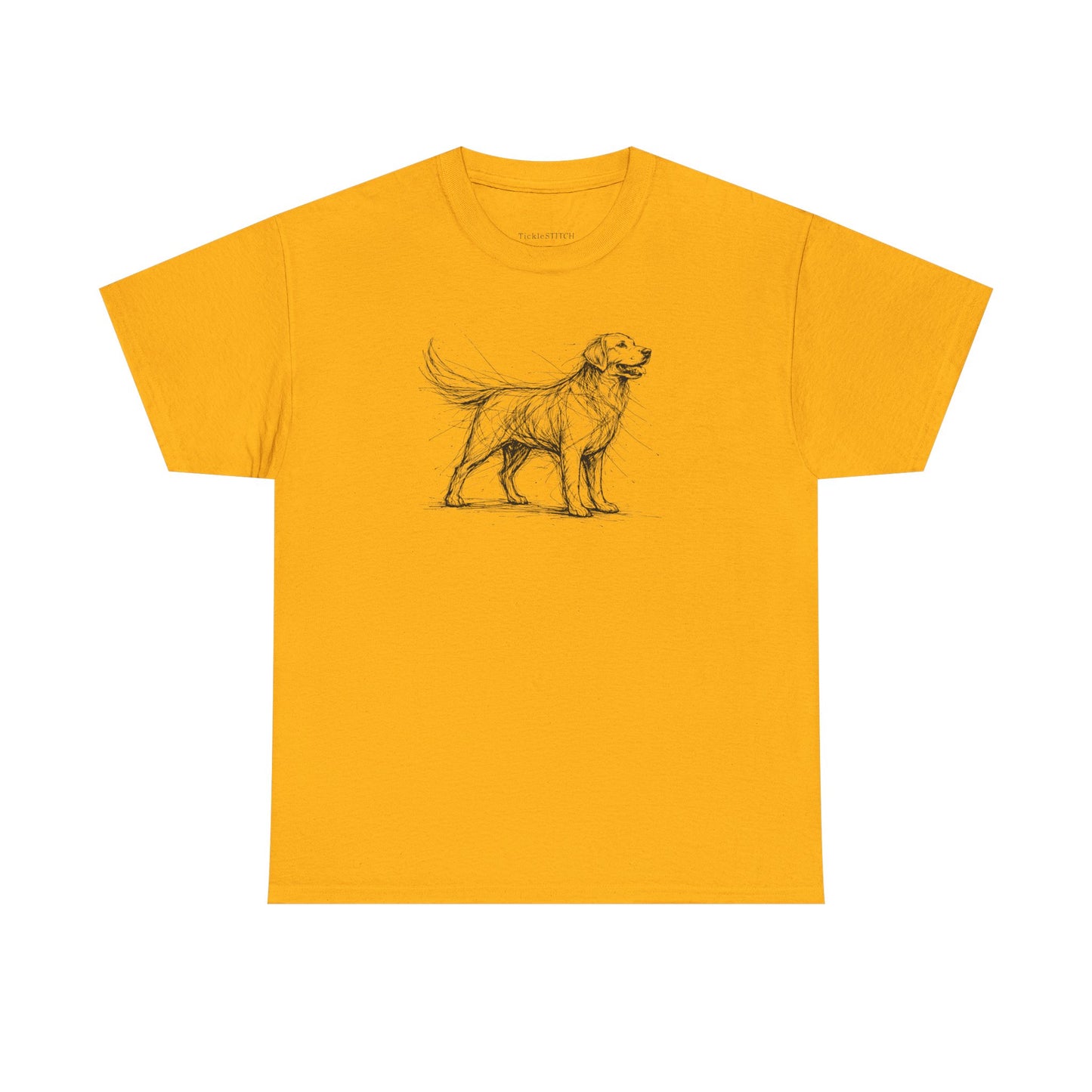 Golden Retriever Sketch Shirt - Loyal Family Dog Tee Gift for Dog
