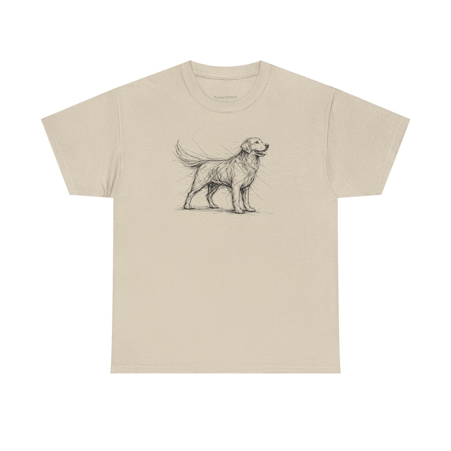 Golden Retriever Sketch Shirt - Loyal Family Dog Tee Gift for Dog