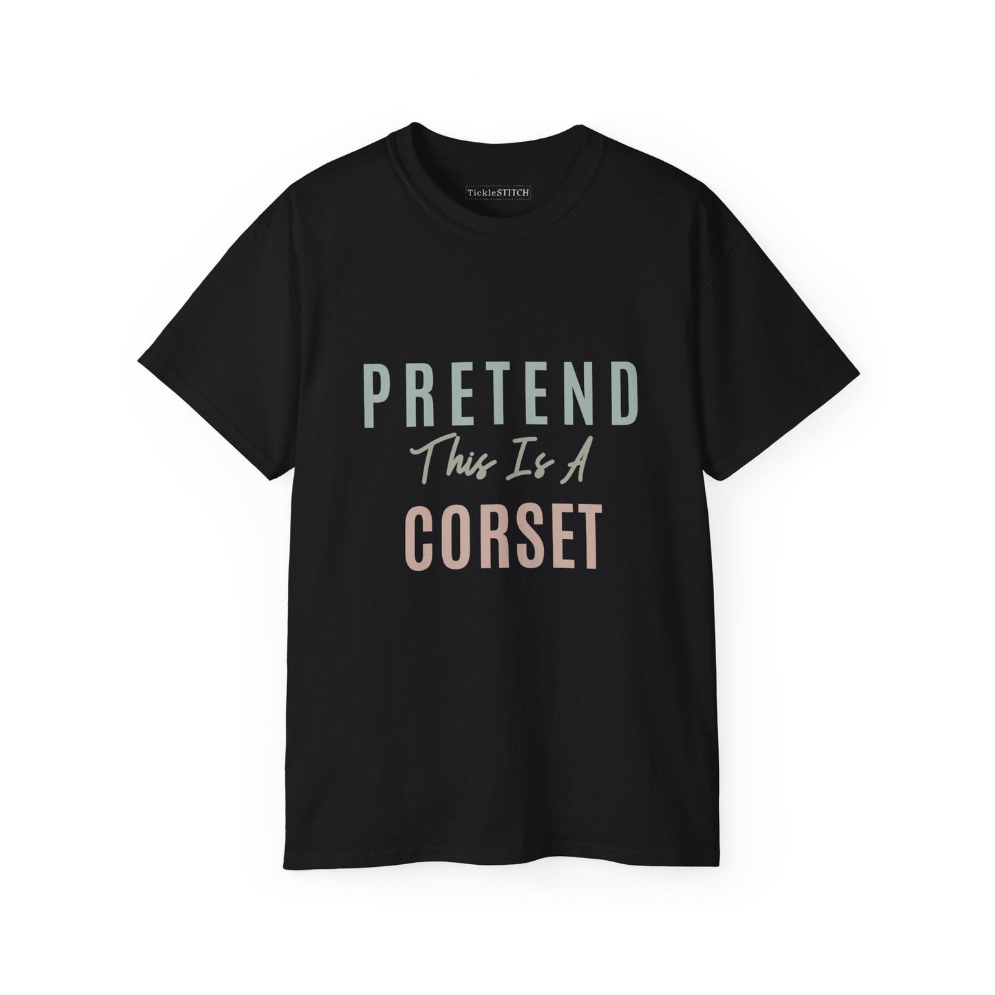 Pretend Corset Fun Tee – Humorous Renaissance Faire Costume Apparel