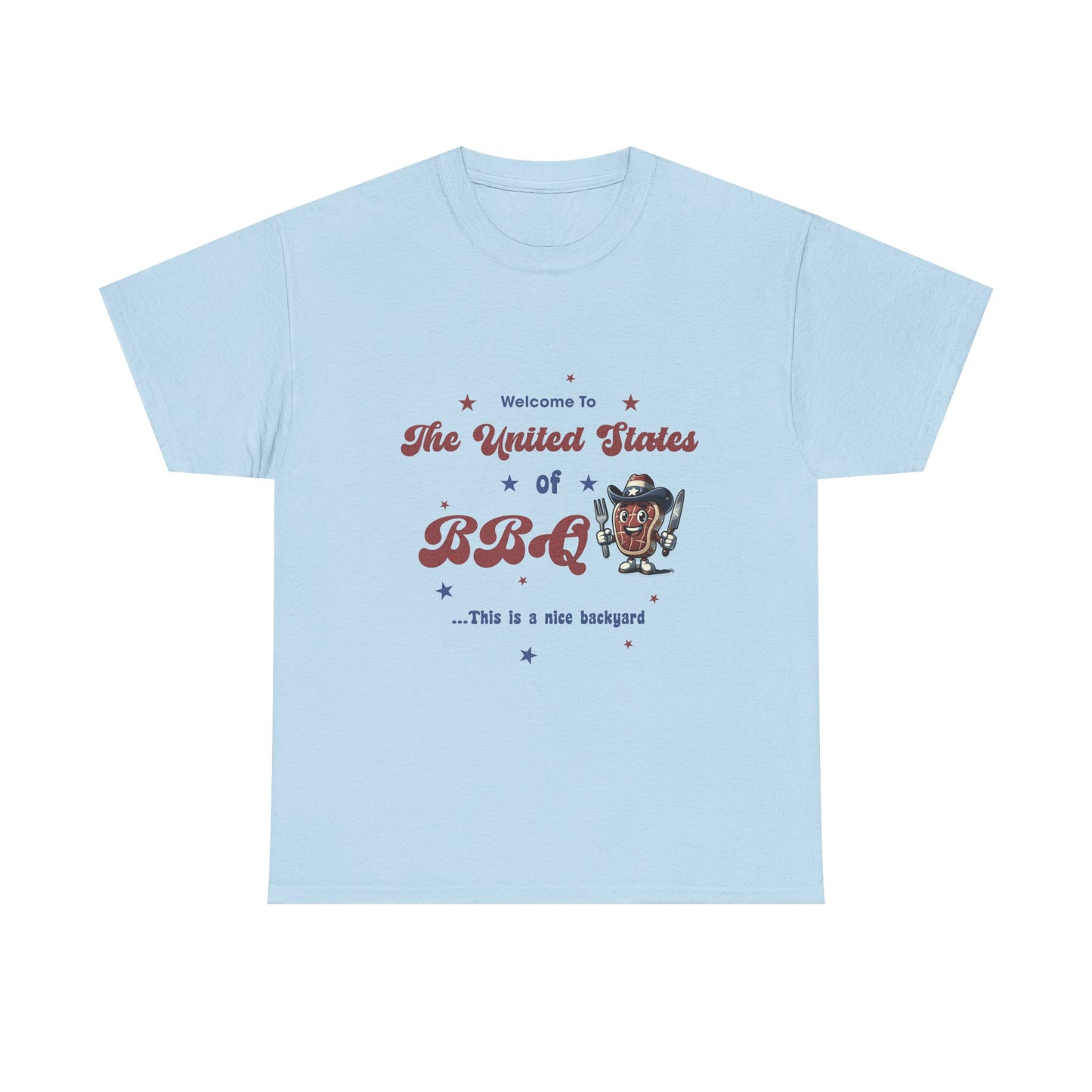 United States of BBQ Patriotic Grilling T-Shirt for American Cookouts
