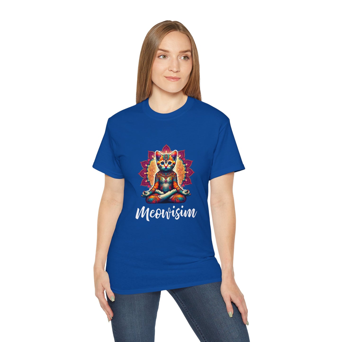 Purr Meowisim Kitty Cat Aura Cotton Unisex Funny T-Shirt