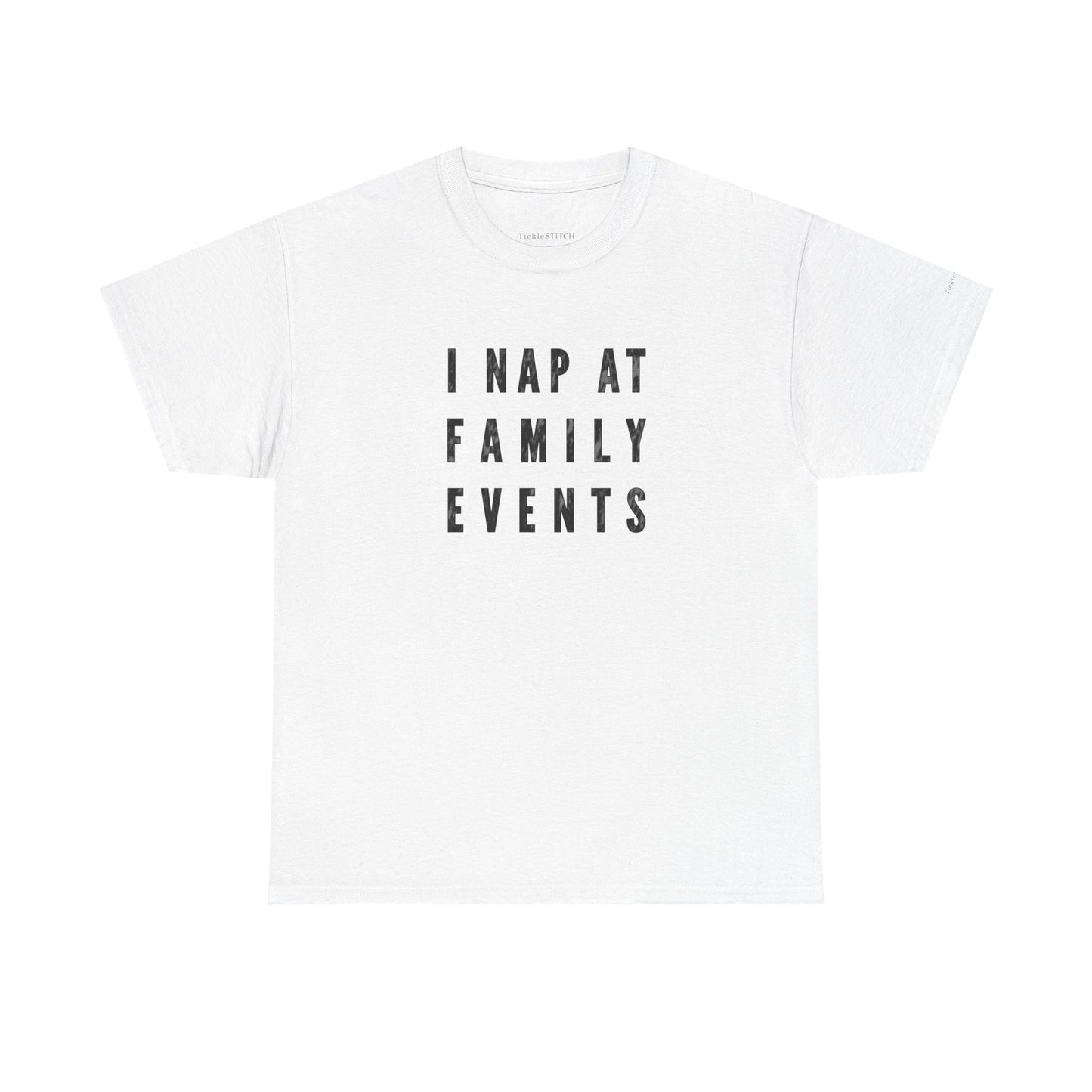 I Nap At Family Events Funny Tee for Tired Dads & Introverts