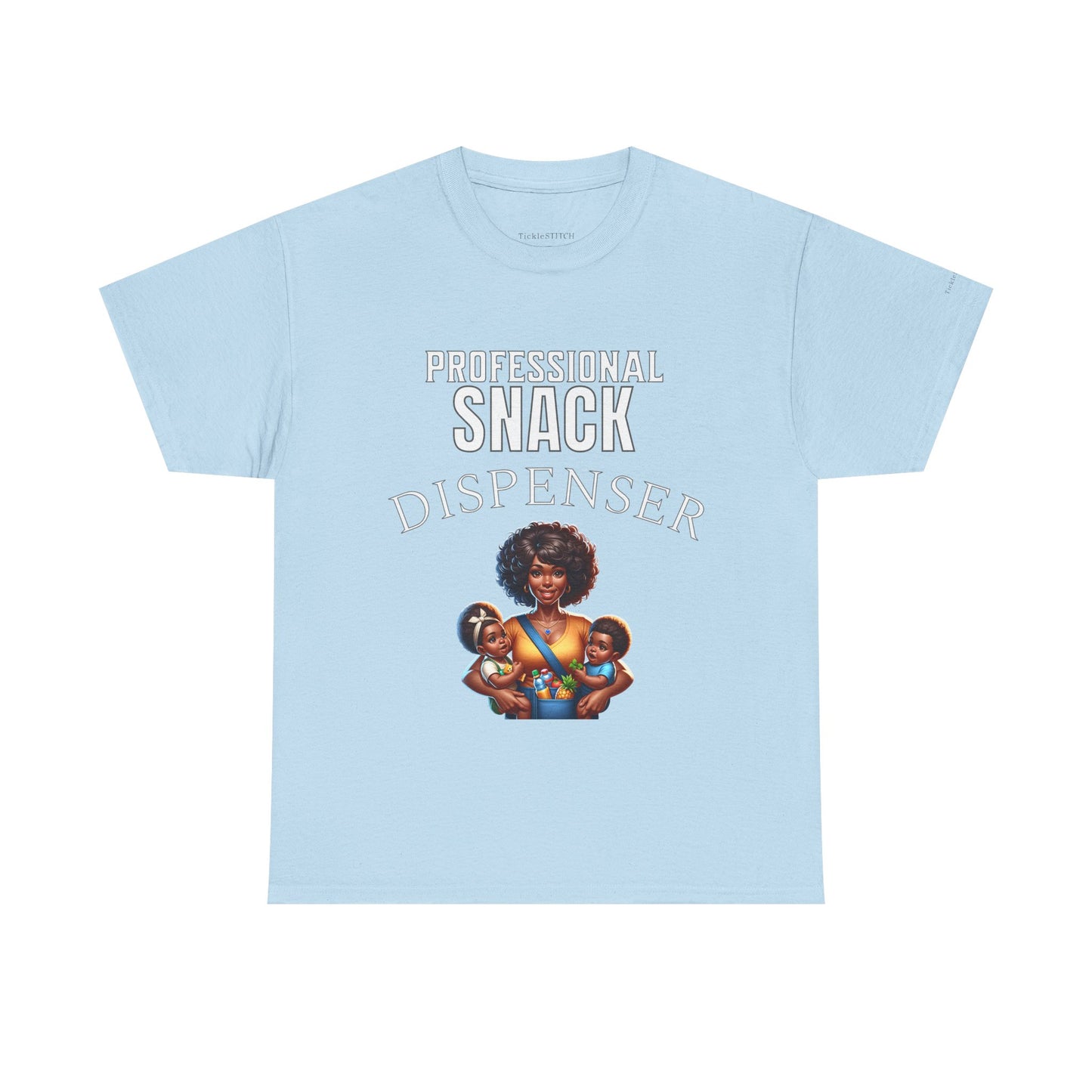 Black Mom Humor Professional Snack Dispenser Funny Mama T-Shirt Gift