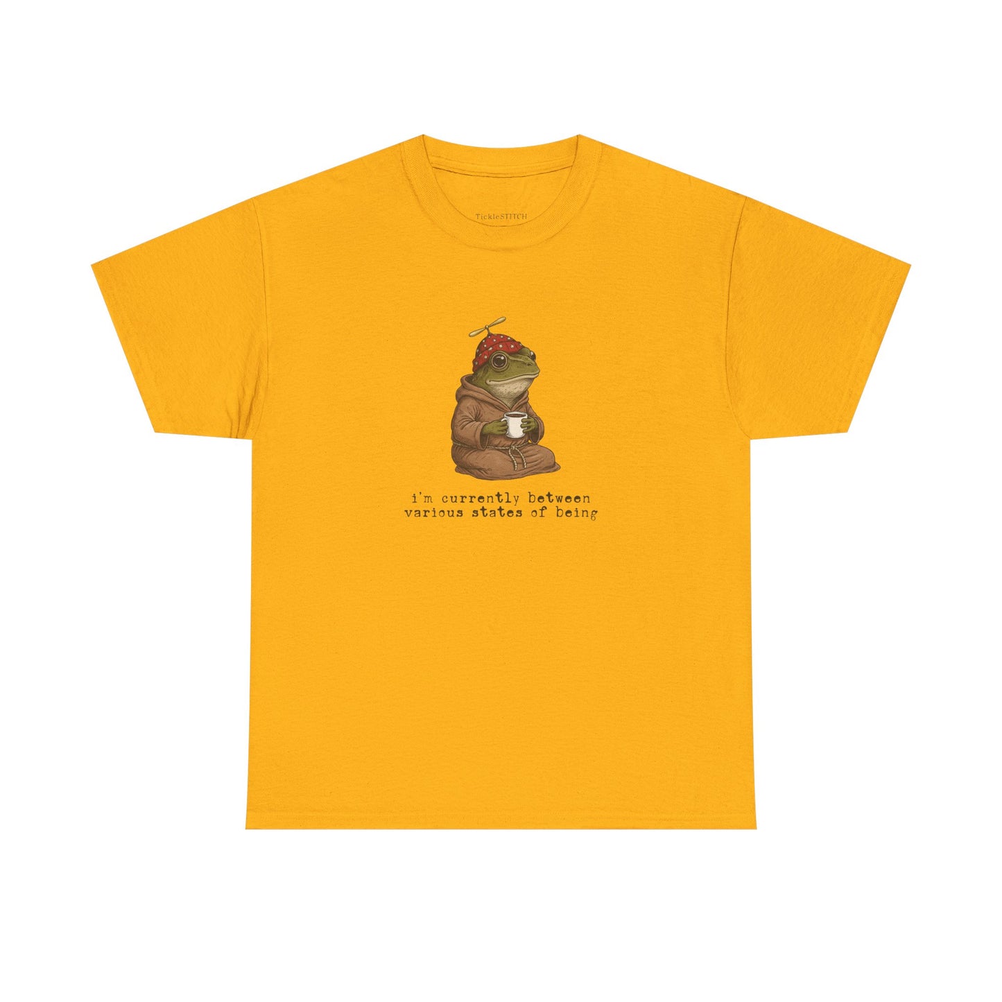 Existential Frog Between States of Being Weirdcore Absurdist Humor Tee