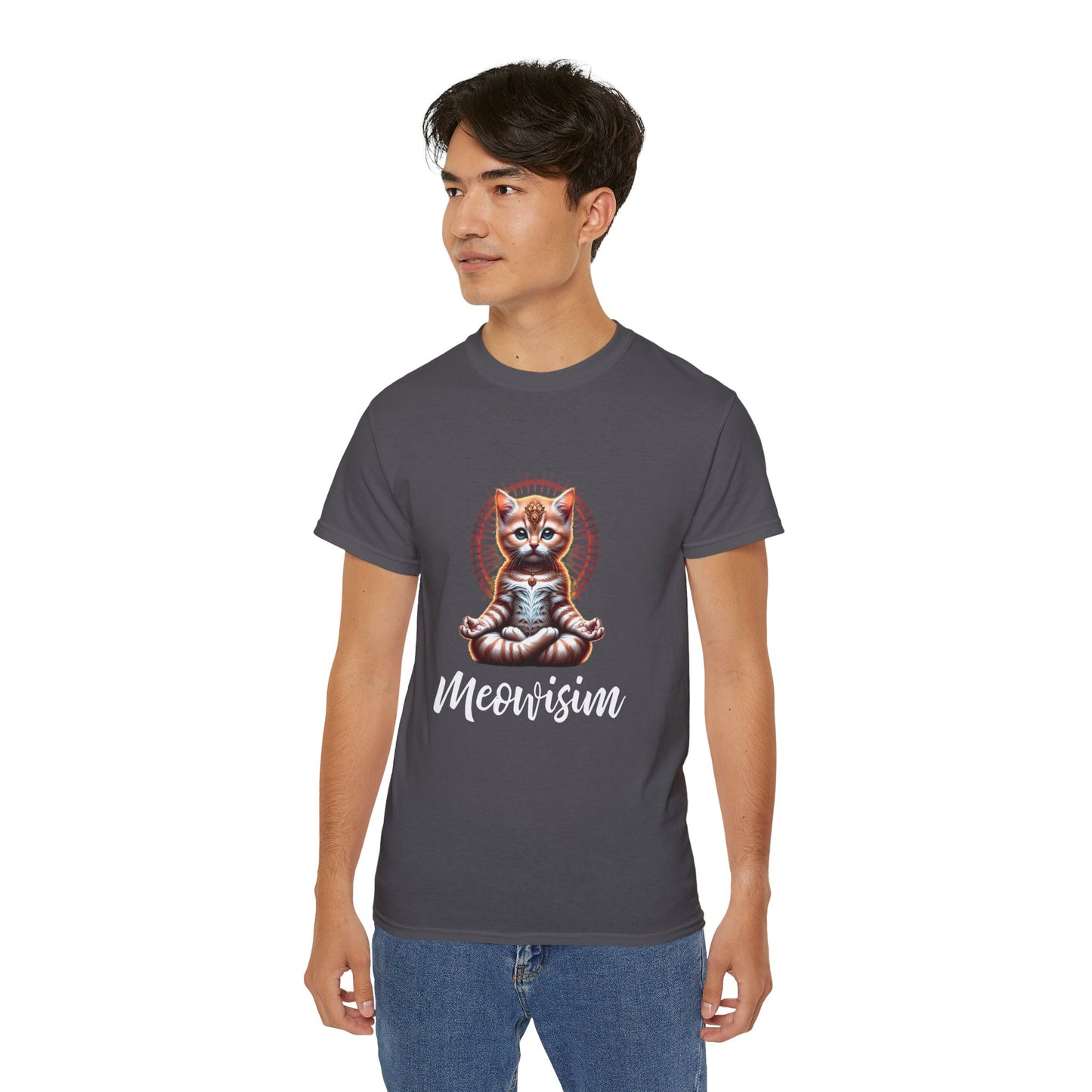 Purr Meowisim Kitty Cat Cotton Unisex Funny T-Shirt