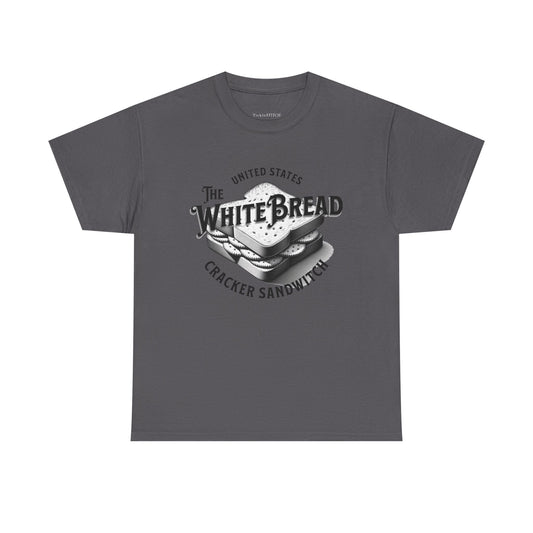 White Bread Cracker Sandwich. Self-Deprecating Humor. Satirical Tee.