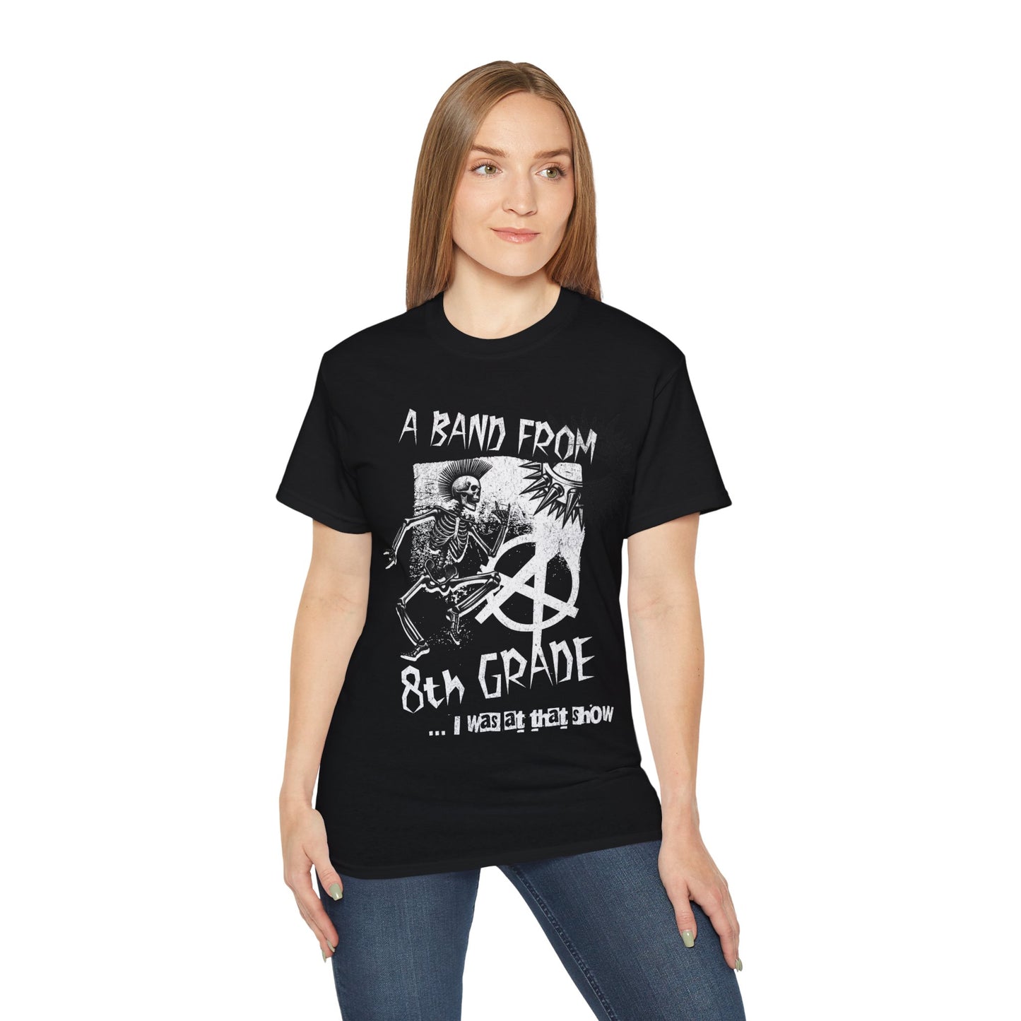 A Band From Eighth Grade Punk Rock Unisex Cotton Funny T-shirt