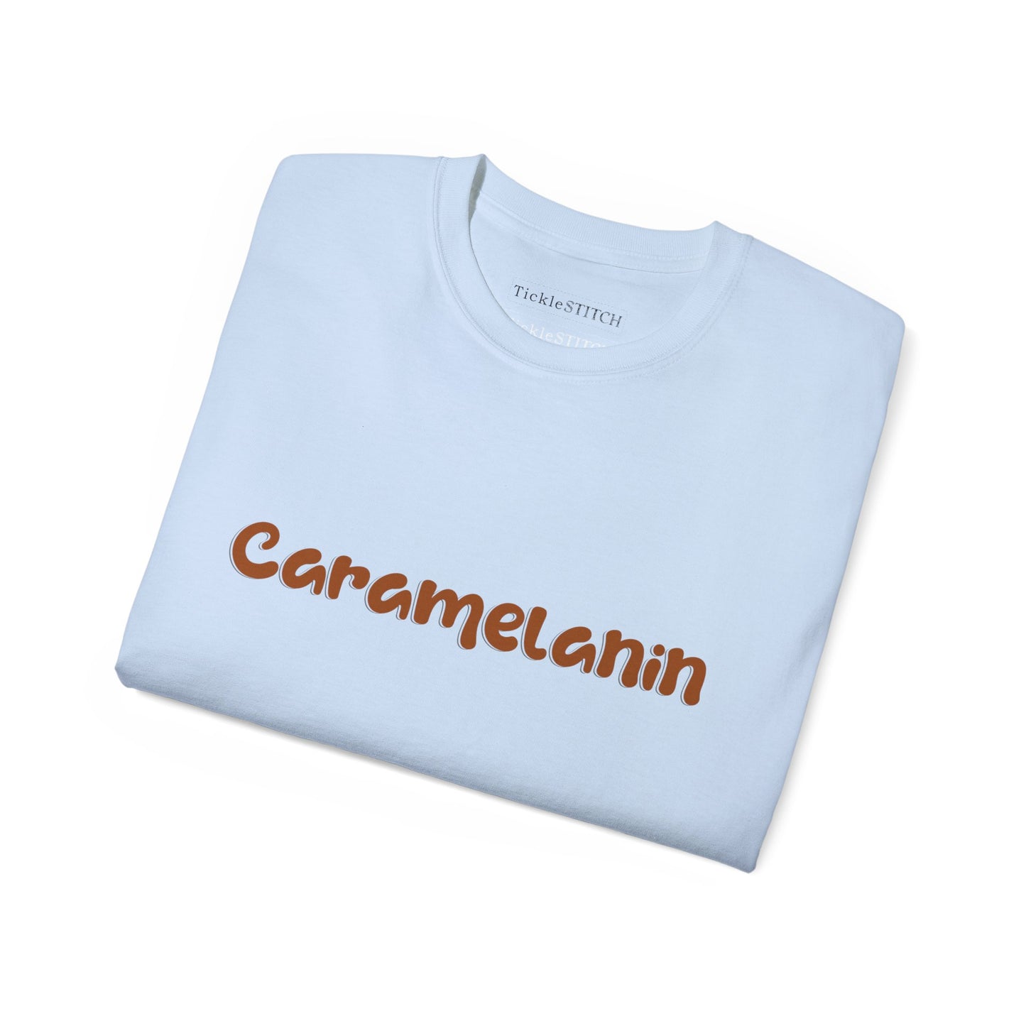 Caramelanin. Caramel Melanin. Caramelanin. Women's Cotton Funny T-shirt