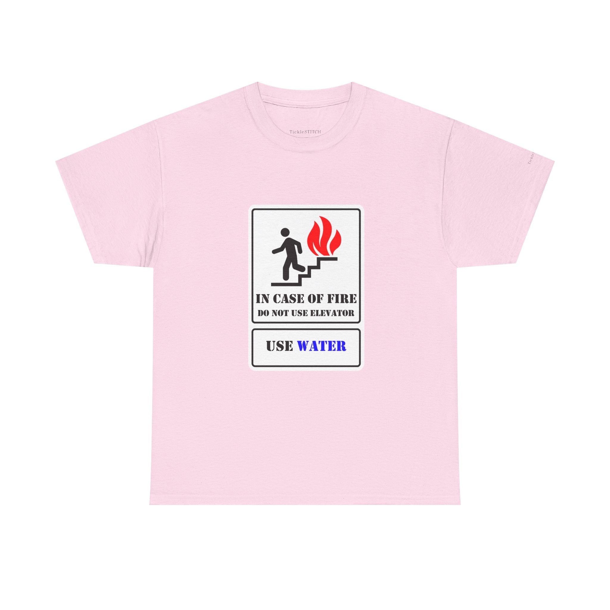 Fire Safety Humor Tee. Elevator Joke. Firefighter Gift Shirt.