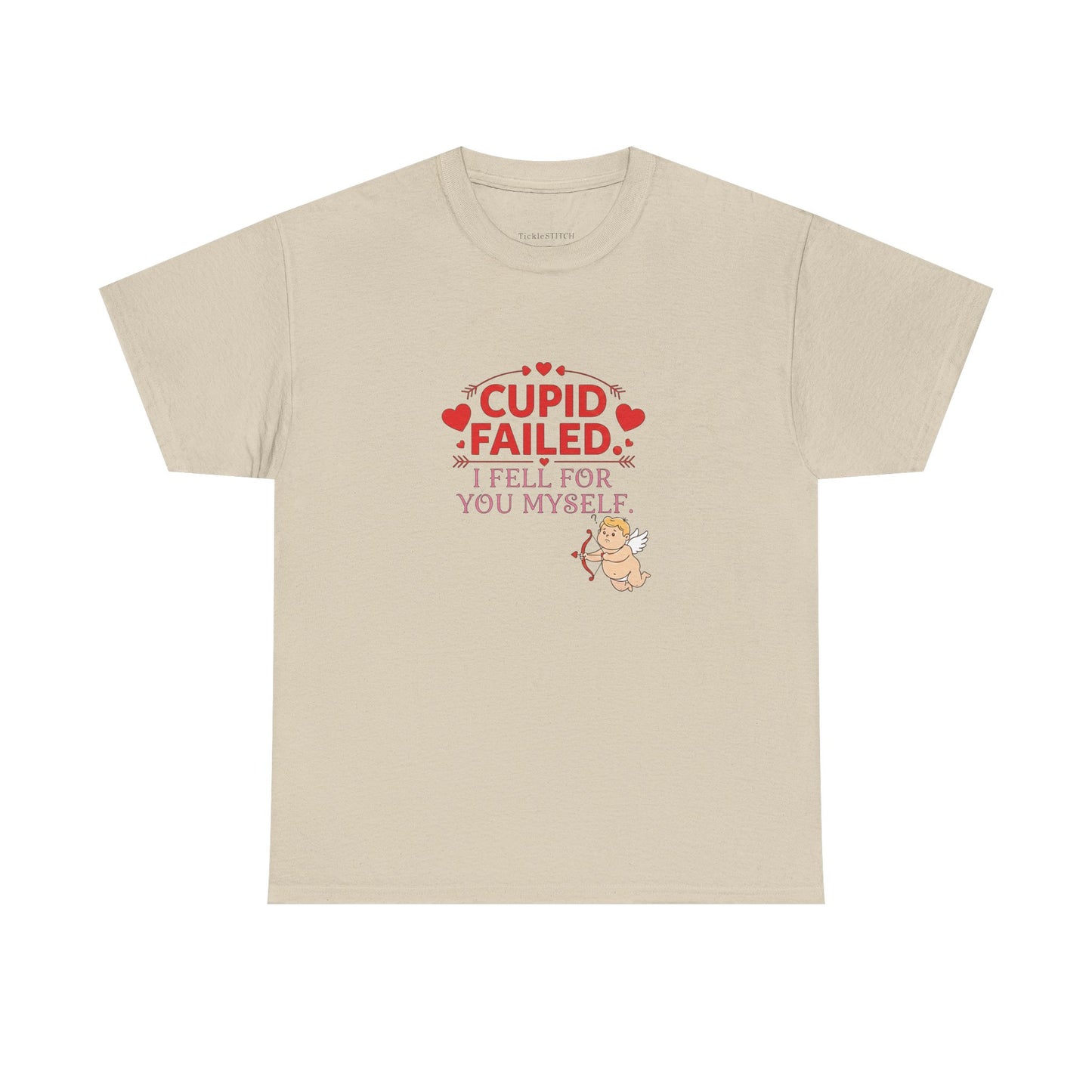 Cupid Failed Valentine's Day Funny T-Shirt for Boyfriend Girlfriend