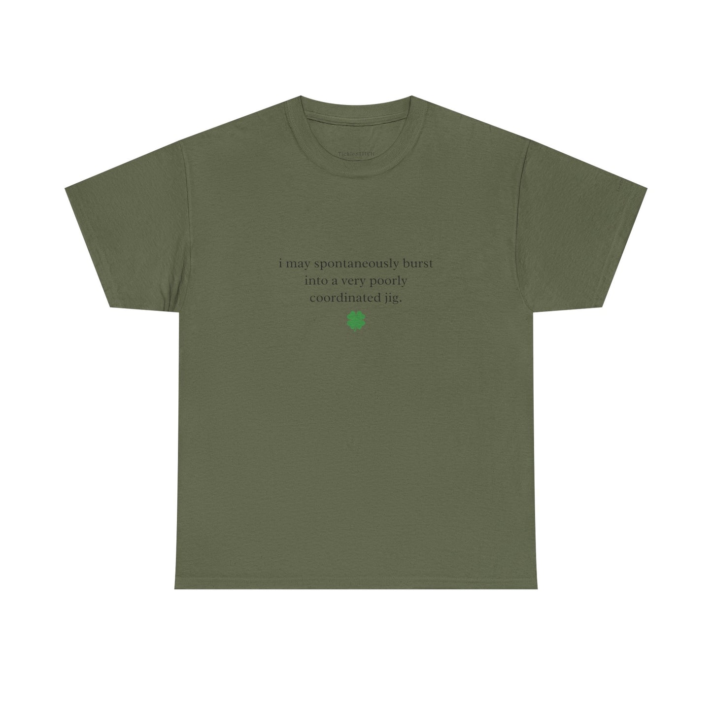 Poorly Coordinated Jig Warning Funny St. Patrick's Day Gift Tee