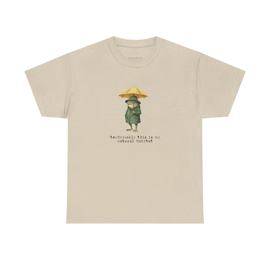 Technically My Natural Habitat Dapper Frog Biology Humor T-Shirt