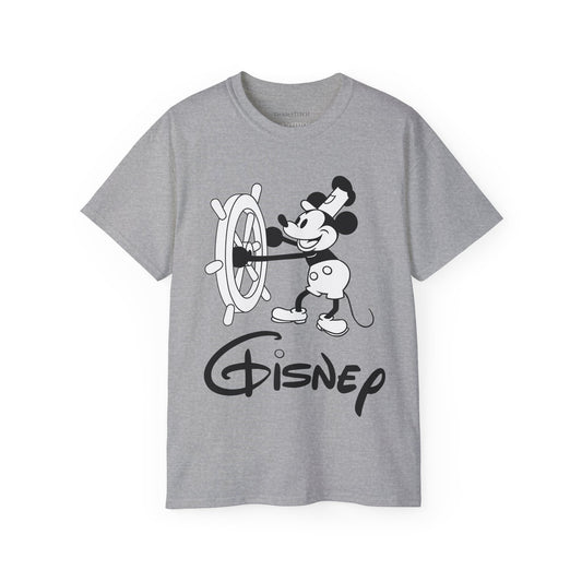 Gisnep Gisney Disnep Tee: Clever Amusement Park Logo Satire