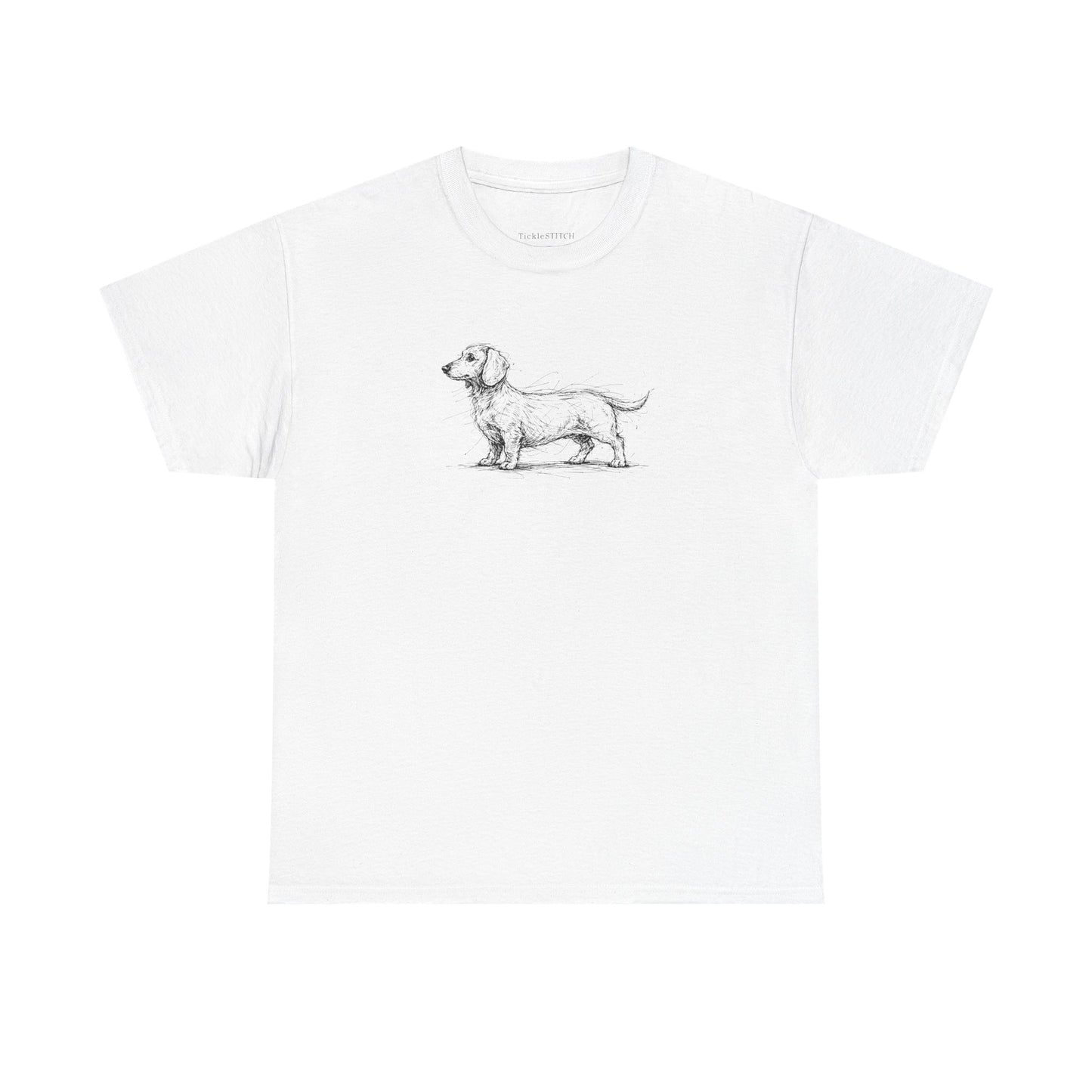 Dachshund Sketch Art Tee for Wiener Dog Lovers & Doxie Moms
