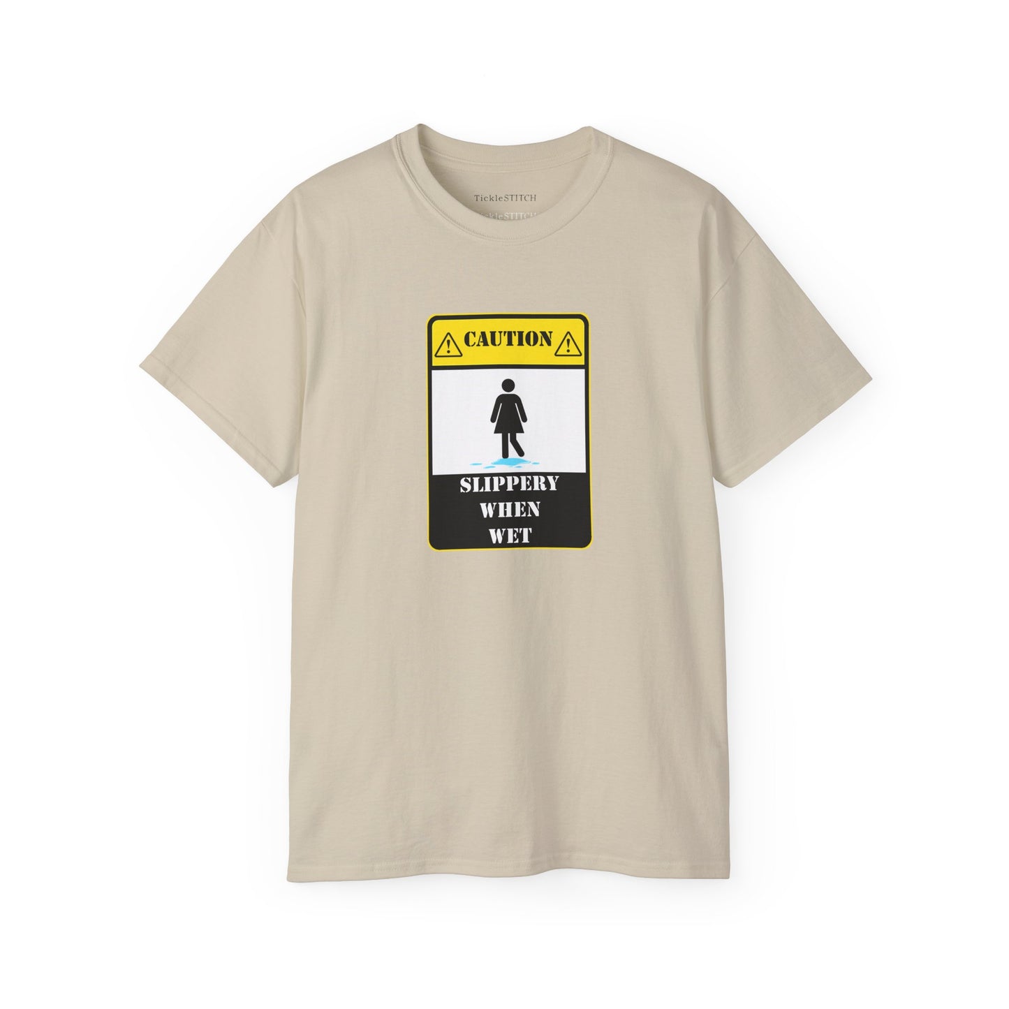Slippery When Wet Risqué Adult Humor T-Shirt – Naughty Innuendo