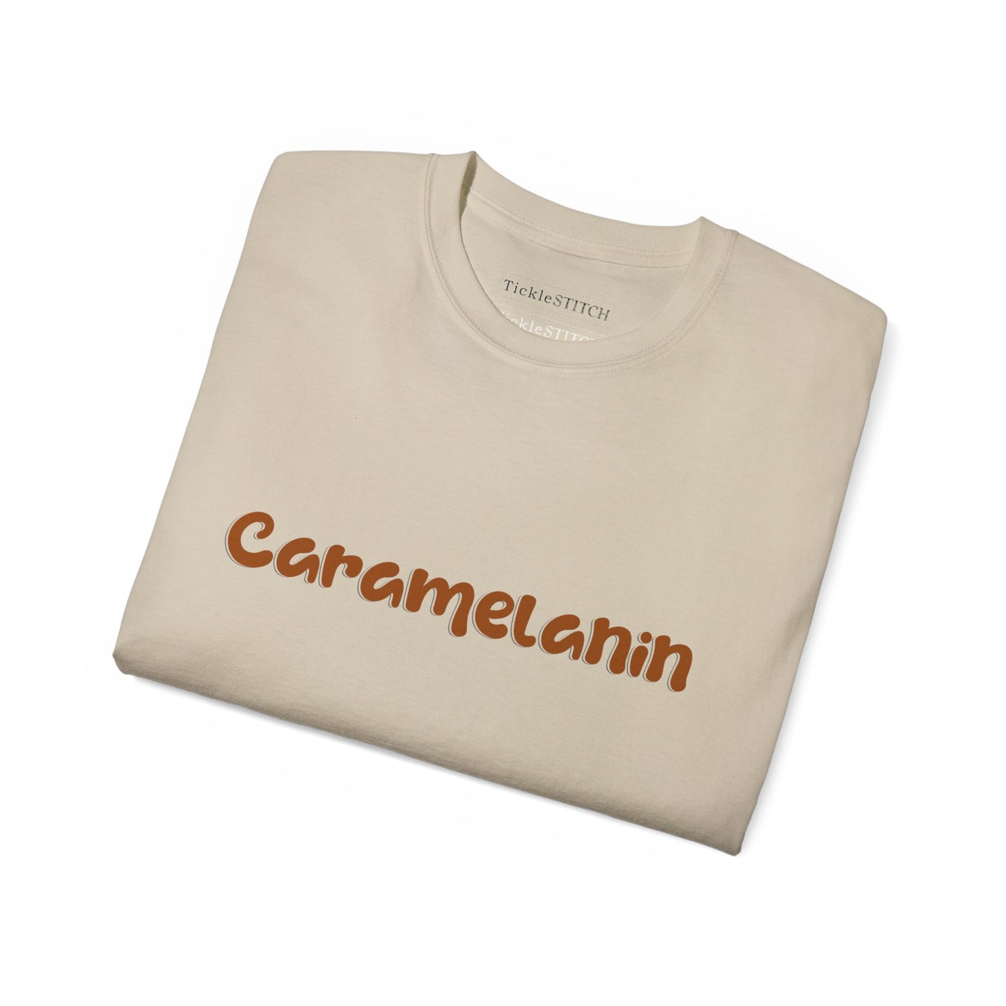 Caramelanin. Caramel Melanin. Caramelanin. Women's Cotton Funny T-shirt