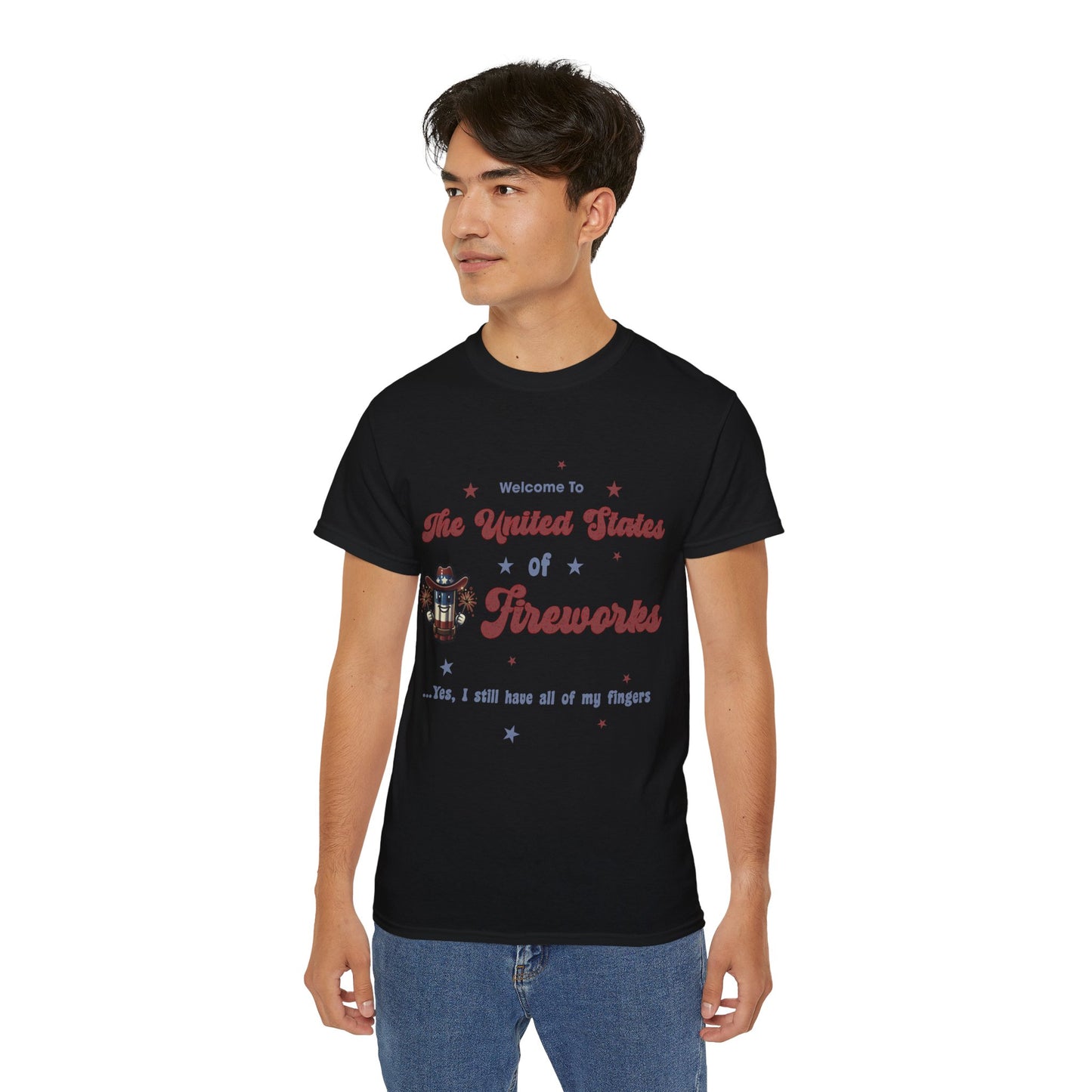 United States of Fireworks Cotton Unisex Funny T-Shirt