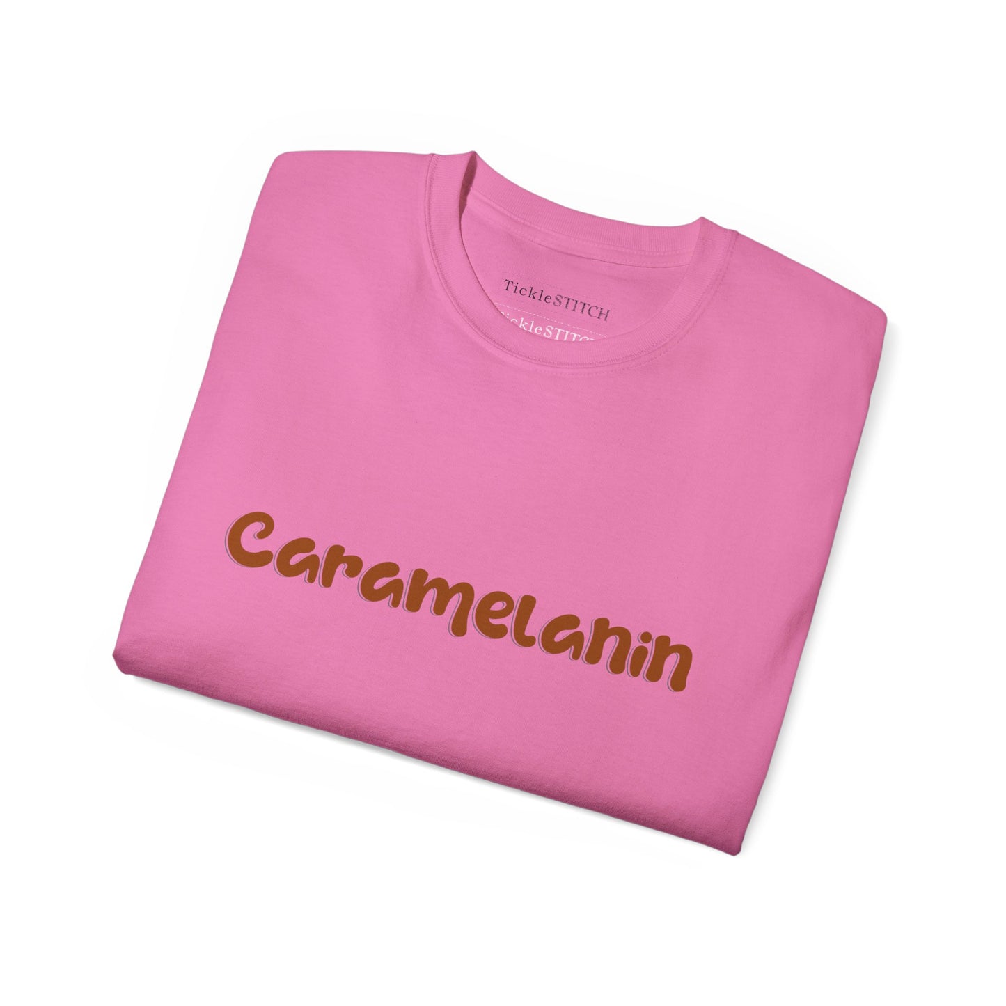 Caramelanin. Caramel Melanin. Caramelanin. Women's Cotton Funny T-shirt