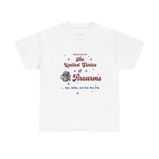 United States of Firearms 2nd Amendment Patriotic Gun Rights Tee