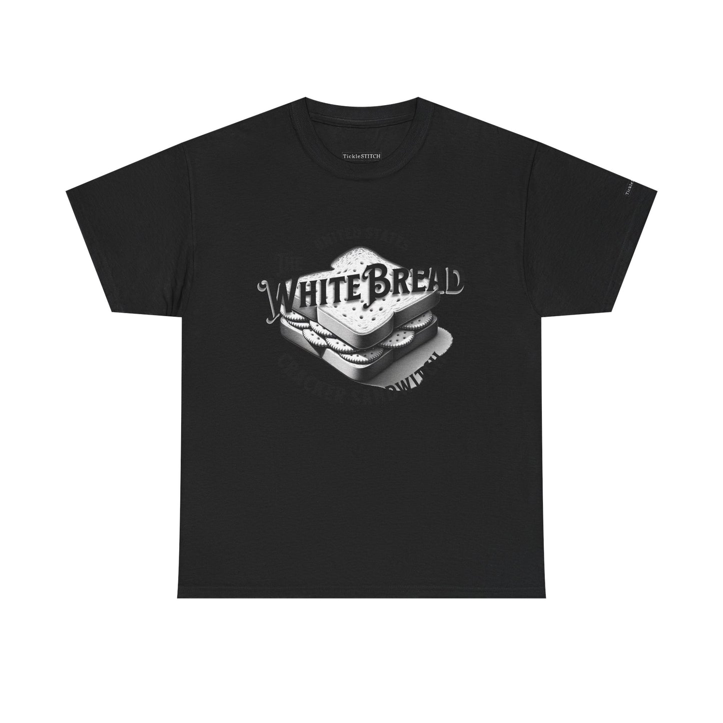 White Bread Cracker Sandwich T-Shirt - Self-Aware Racial Humor Tee