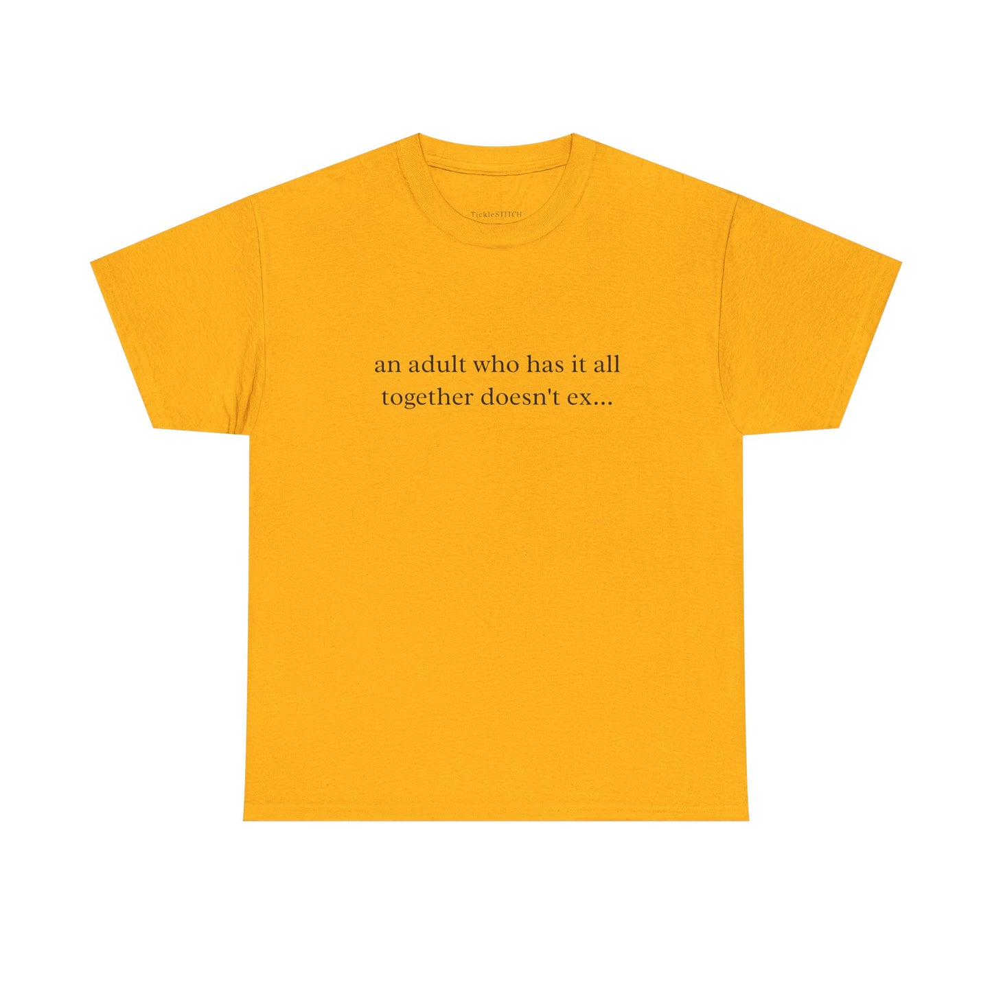 Sarcastic Adulting Reality Check T-Shirt for Disorganized Life