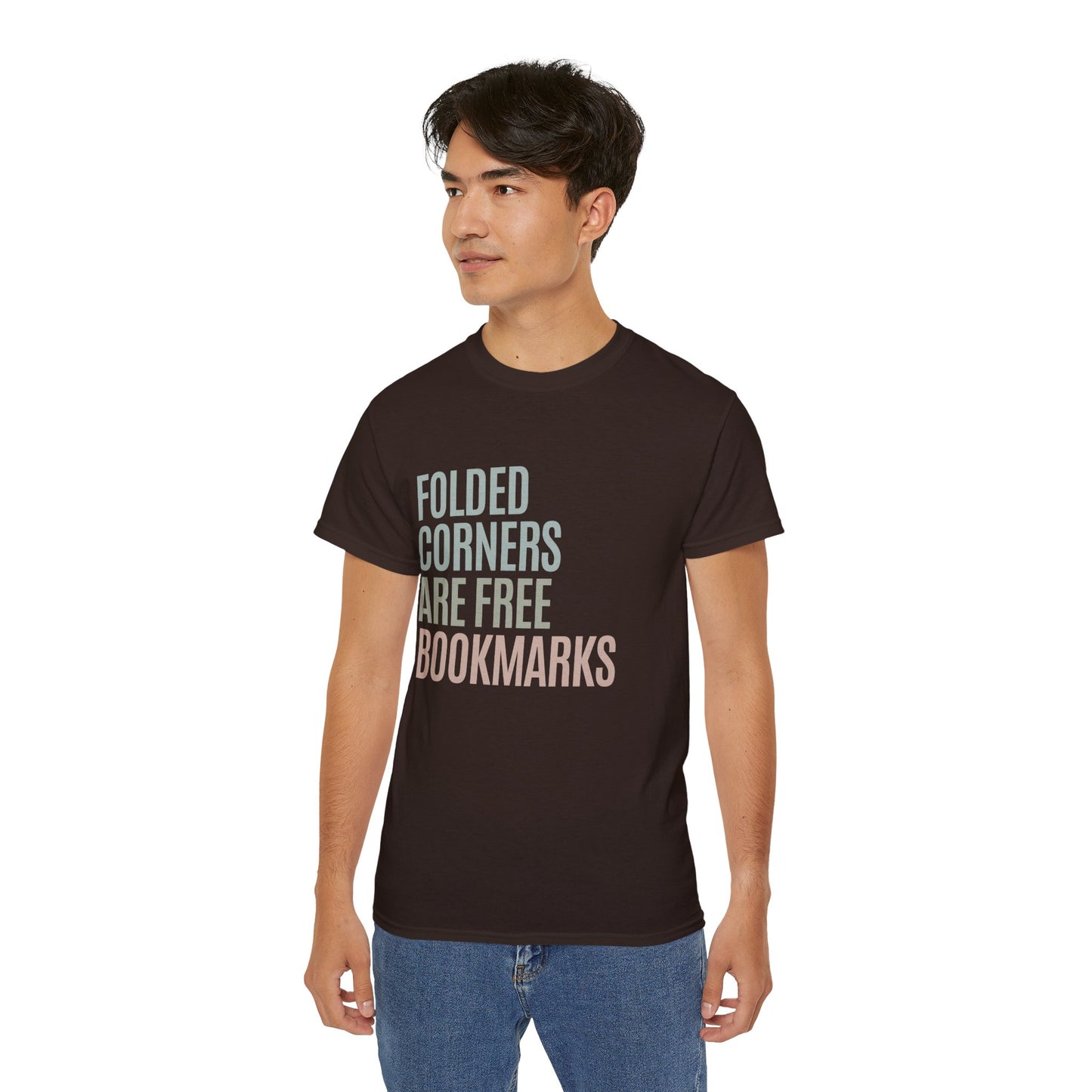 Folded Corners Are Free Bookmarks Cotton Unisex Funny T-Shirt