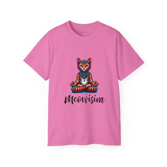 Purr Meowisim Kitty Cat Orange Cotton Unisex Funny T-Shirt