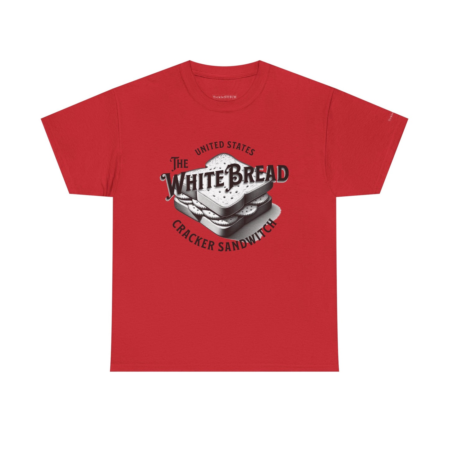 White Bread Cracker Sandwich Funny Self-Deprecating Humor Tee
