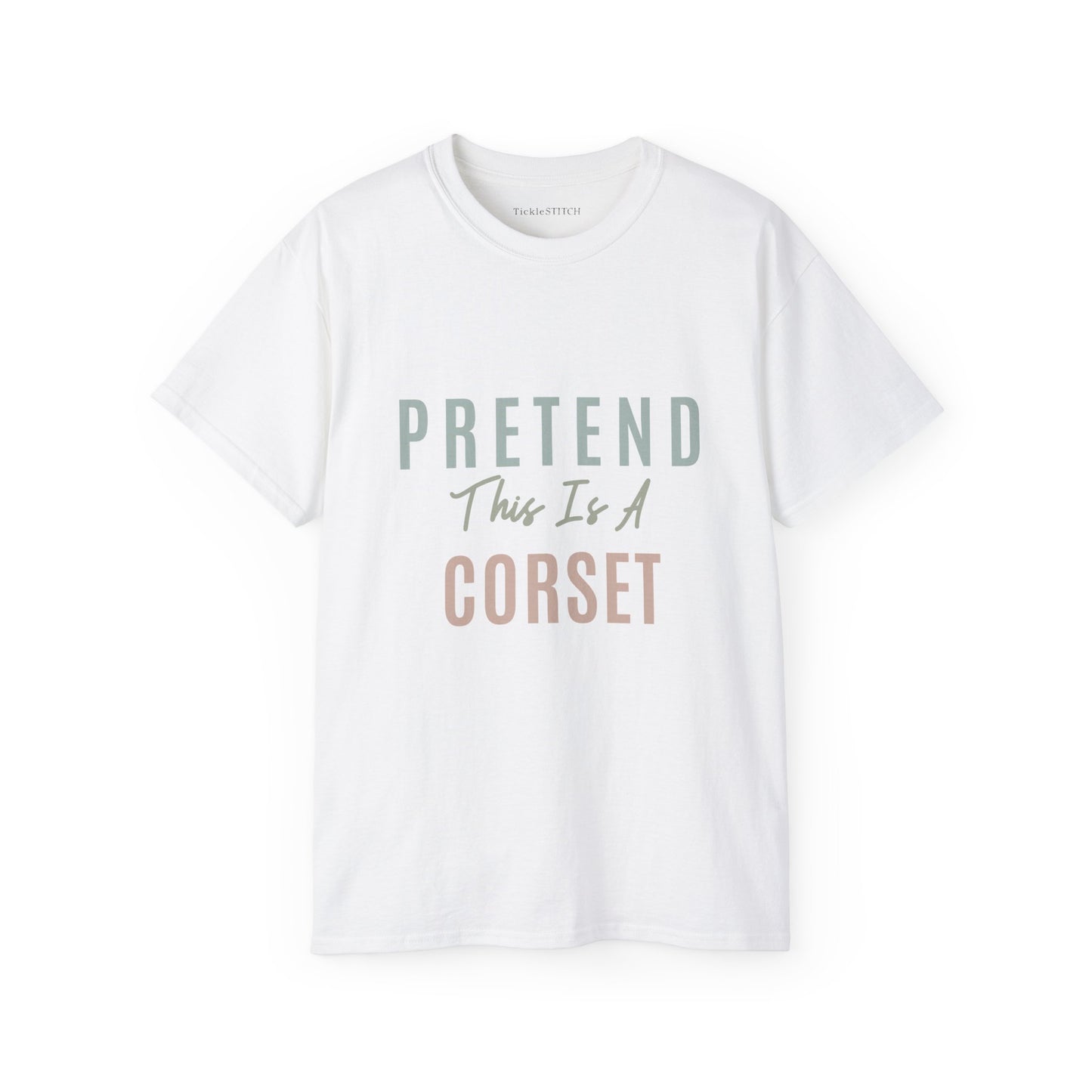 Pretend Corset Fun Tee – Humorous Renaissance Faire Costume Apparel