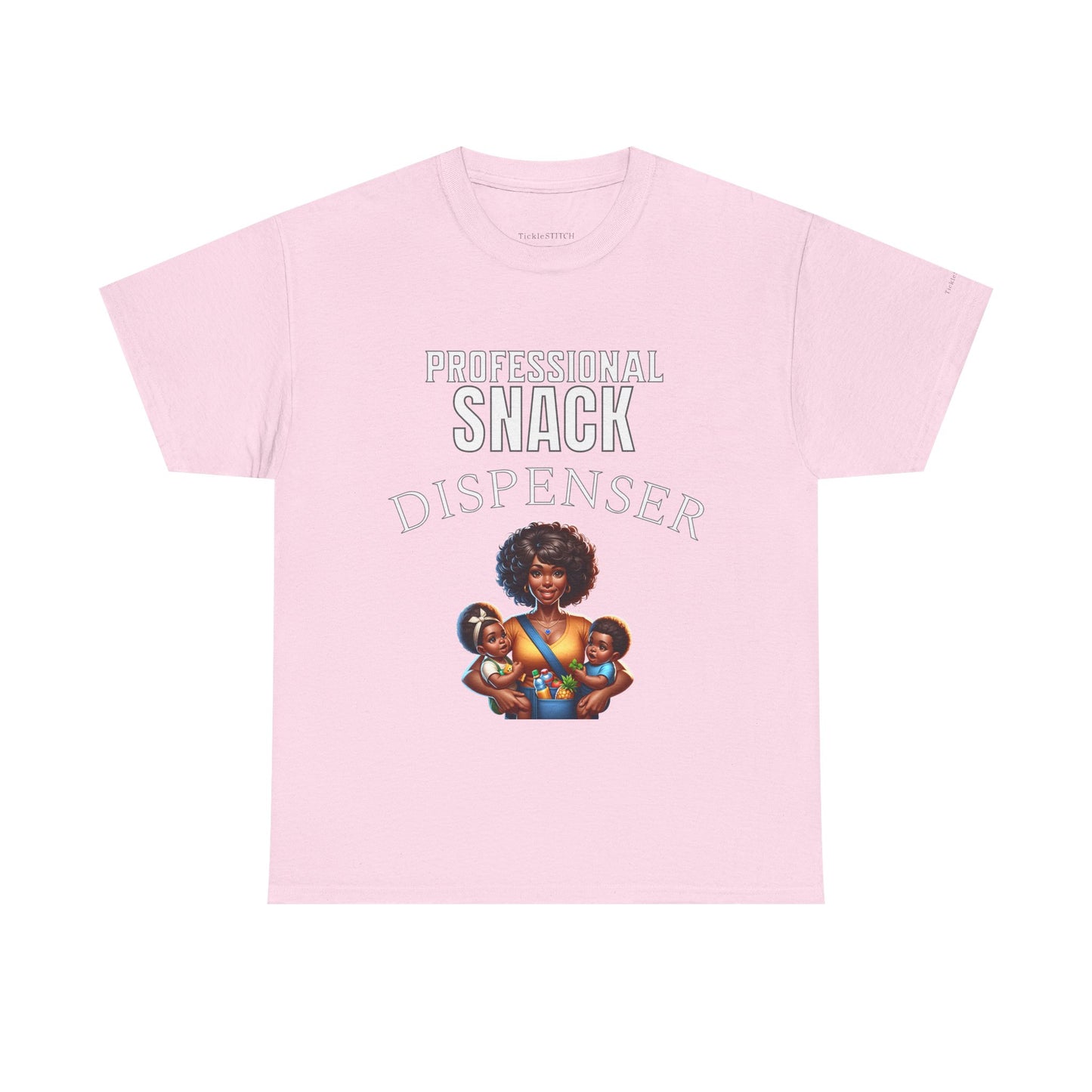 Black Mom Humor Professional Snack Dispenser Funny Mama T-Shirt Gift