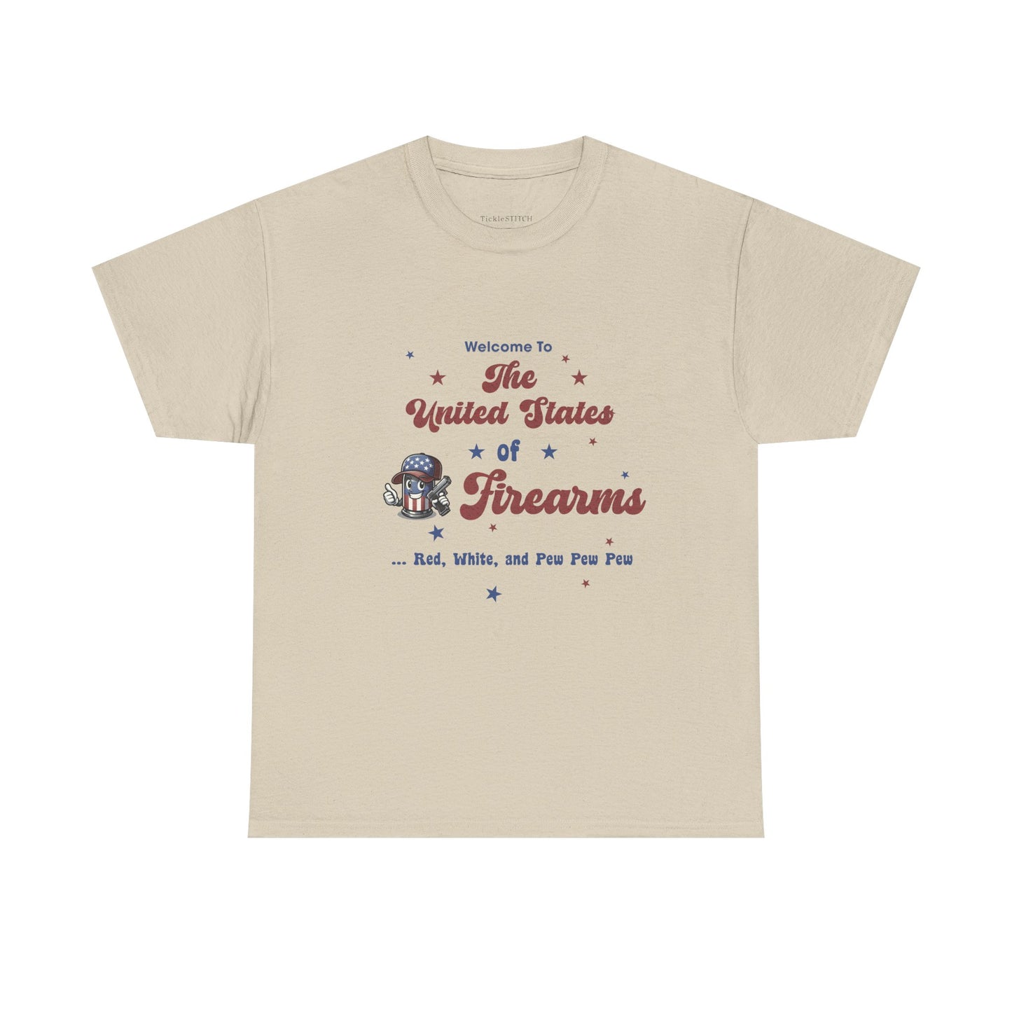 United States of Firearms 2nd Amendment Patriotic Gun Rights Tee