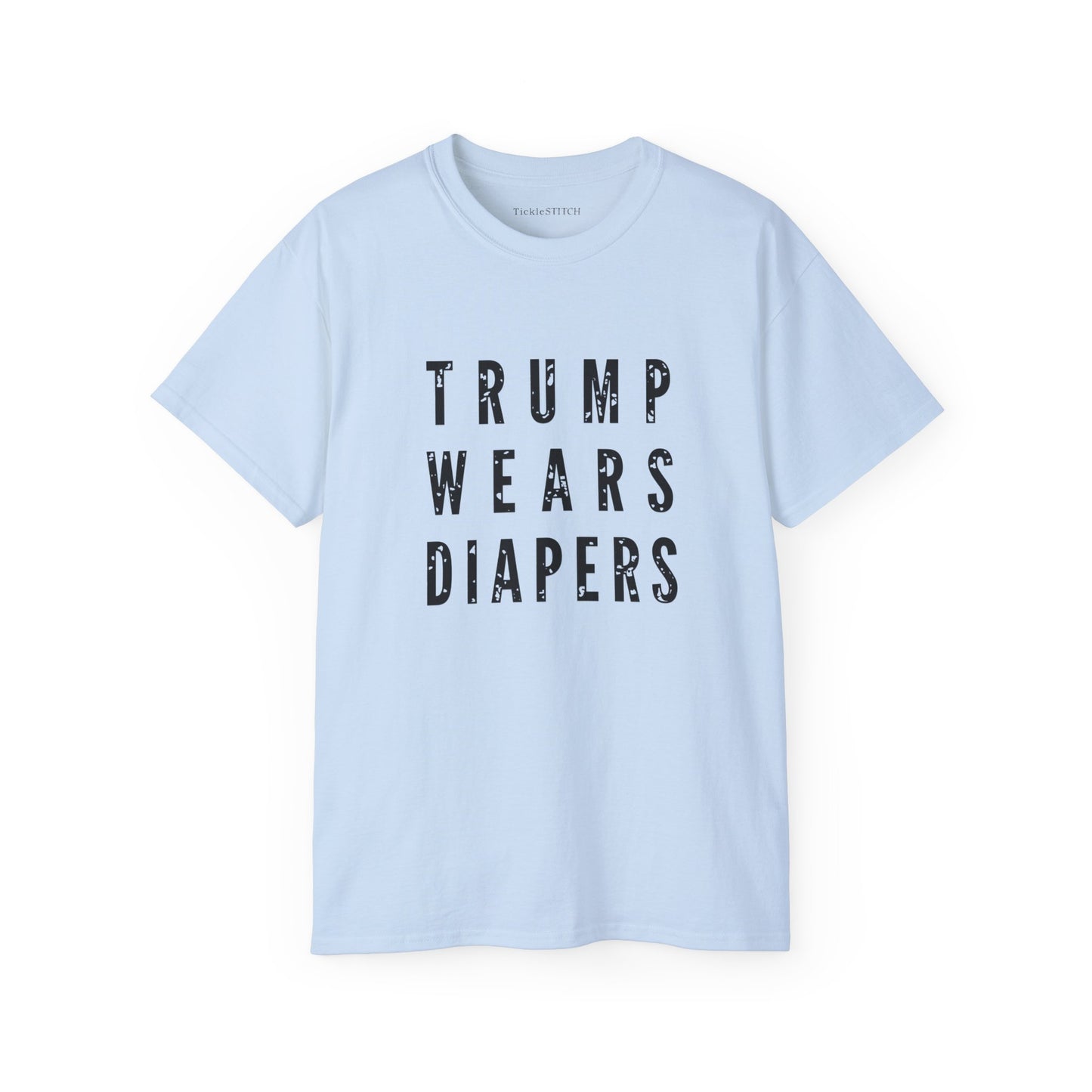 Donald Trump Diapers Satire Tee – Hilarious Anti-Trump Humor Shirt