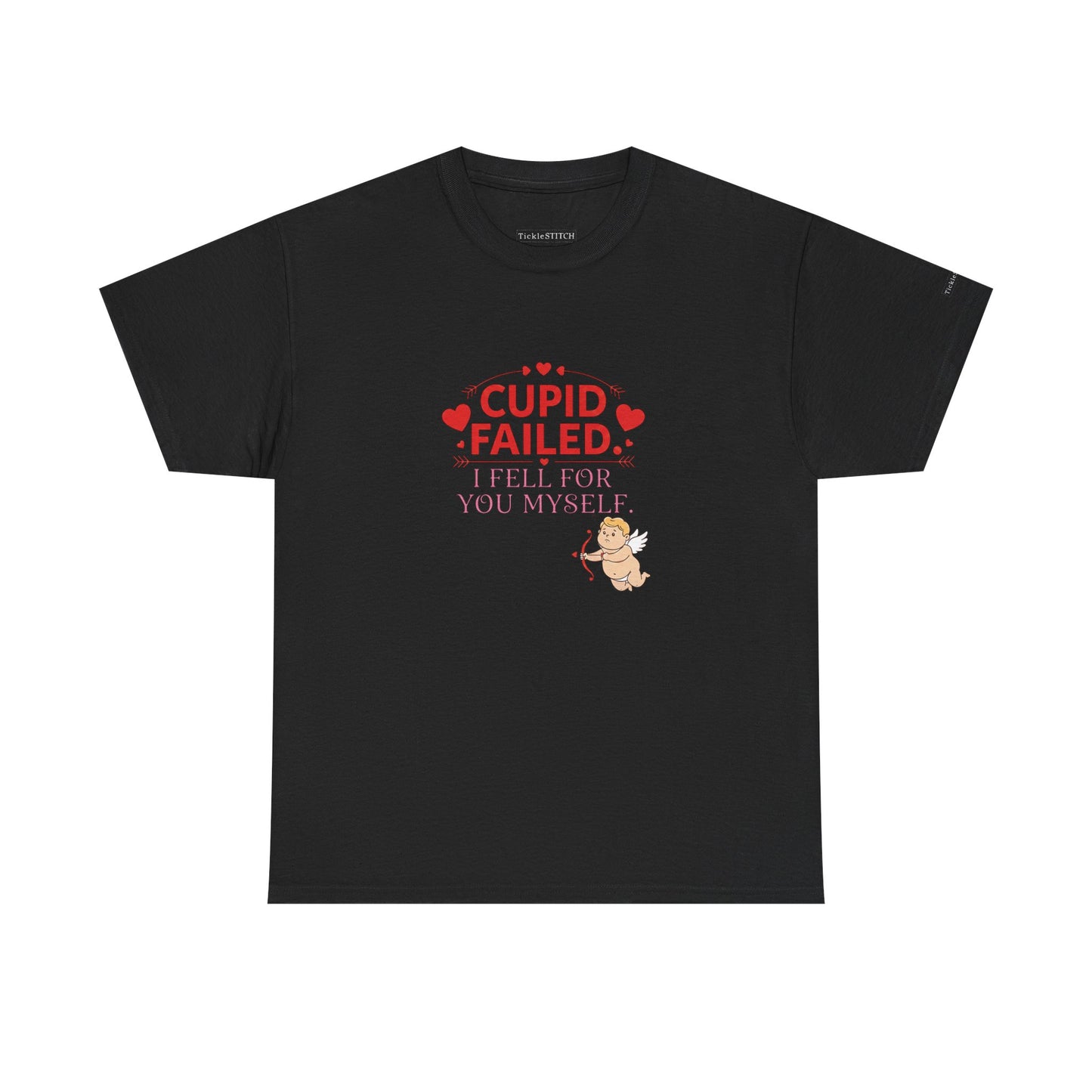 "Cupid Failed" Valentine's Day Funny Tee for Lovers, Smitten Couples G