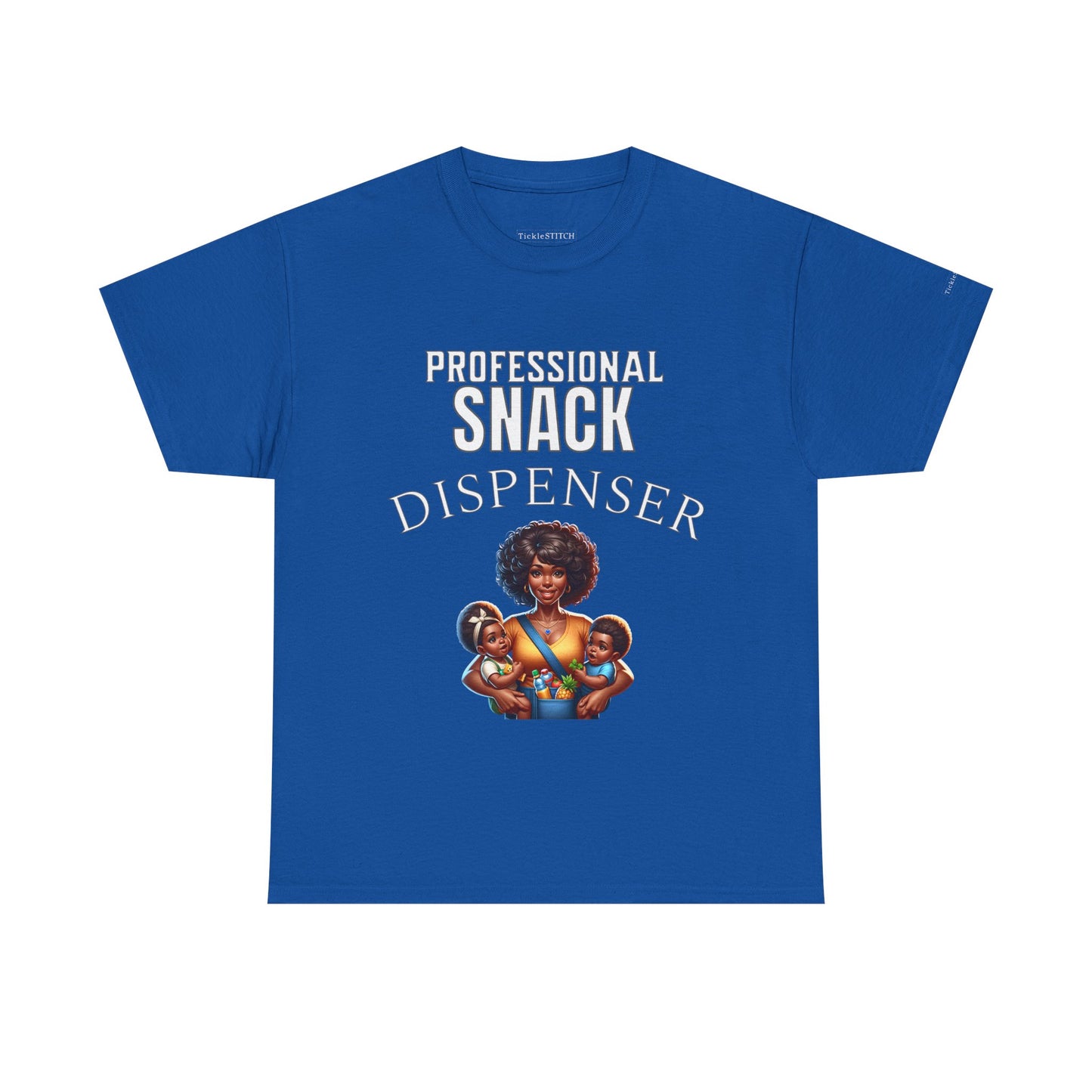 Black Mom Humor Professional Snack Dispenser Funny Mama T-Shirt Gift