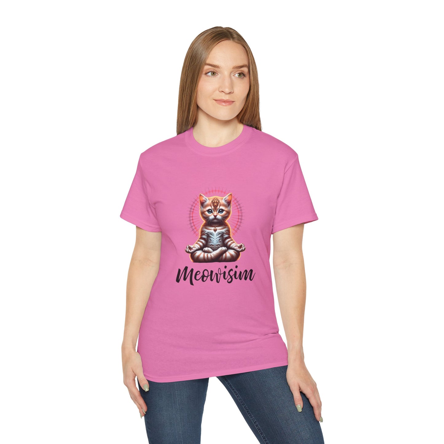 Purr Meowisim Kitty Cat Cotton Unisex Funny T-Shirt