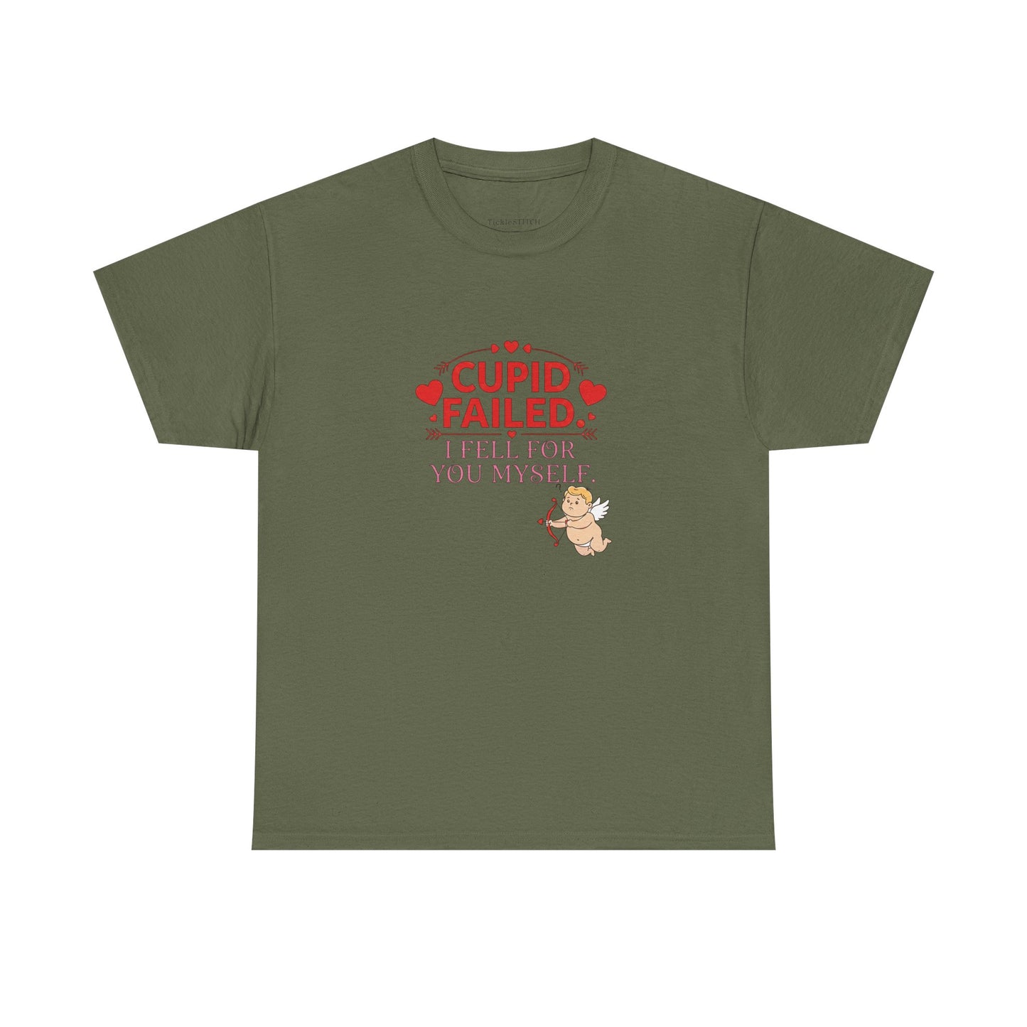 Cupid Failed Valentine's Day Funny T-Shirt for Boyfriend Girlfriend
