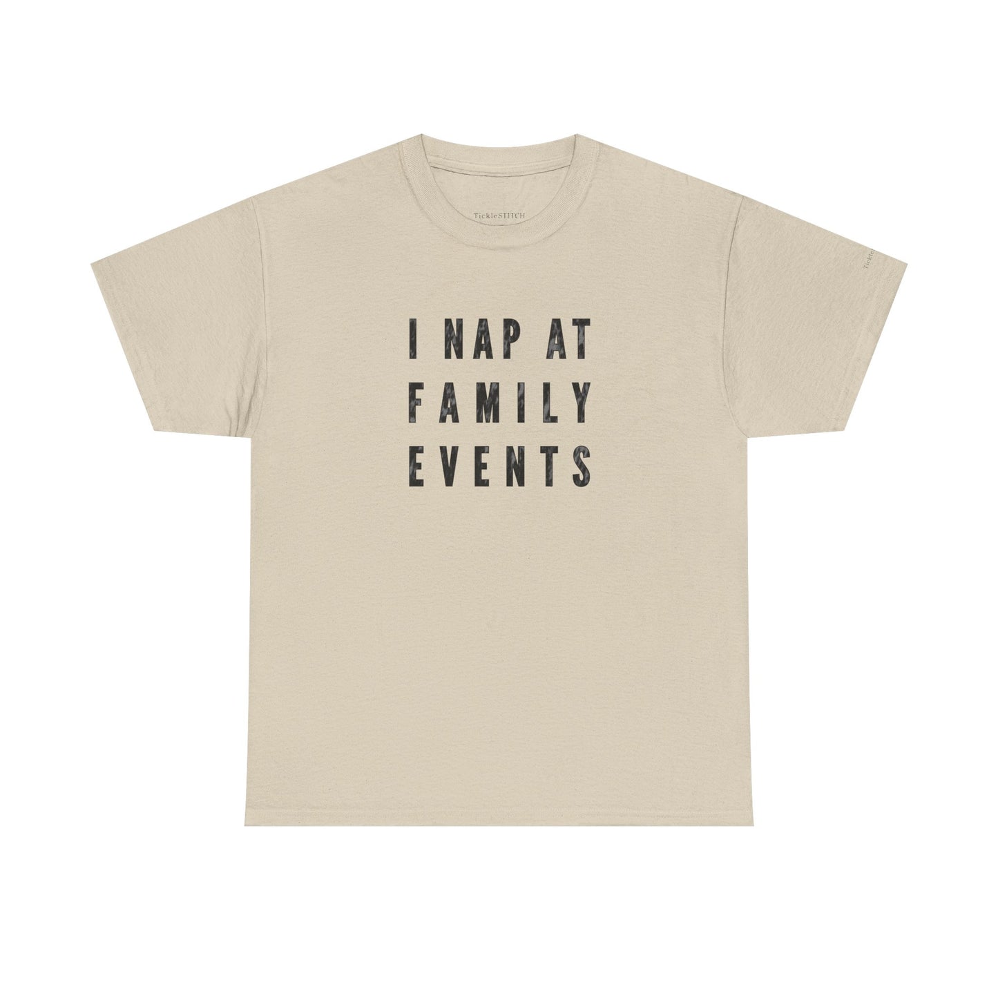 I Nap At Family Events Funny Tee for Tired Dads & Introverts