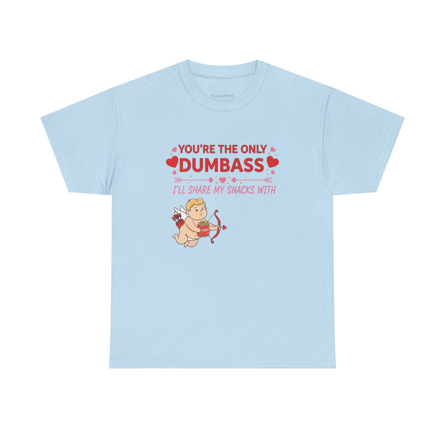 Cupid Valentine's Day Funny Snack Sharing Love Humor T-Shirt Gift