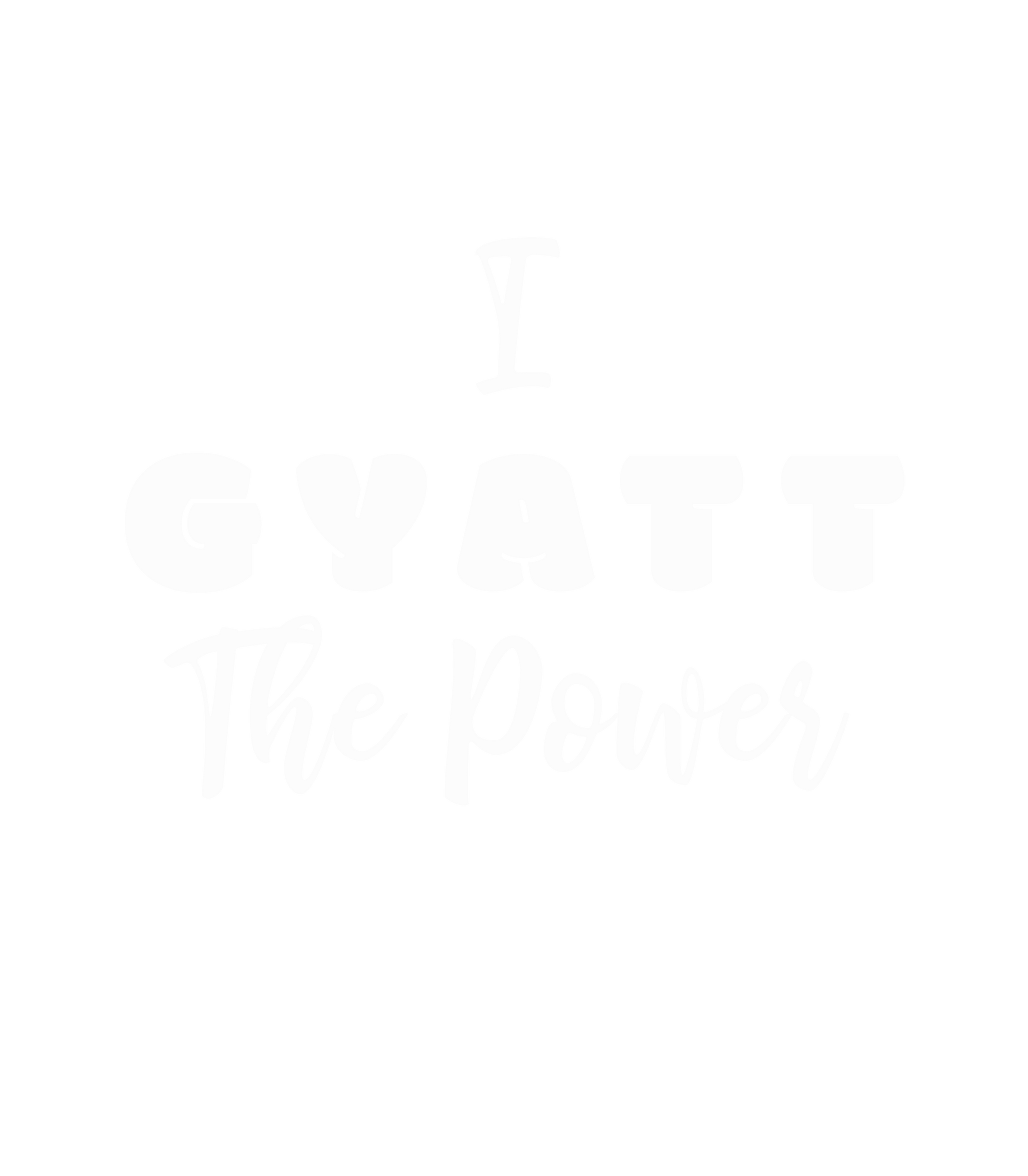 i gyatt the power on a black background