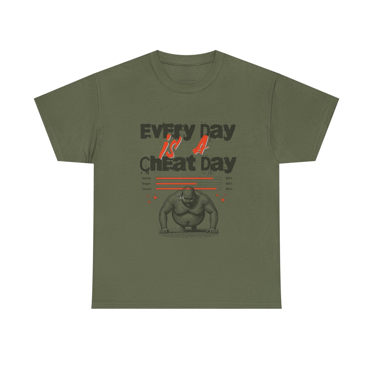 "Every Day Is A Cheat Day" Workout Motivation Humor Foodie Gym Shirt