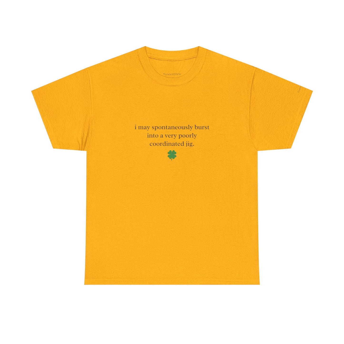 Poorly Coordinated Jig Warning Funny St. Patrick's Day Gift Tee